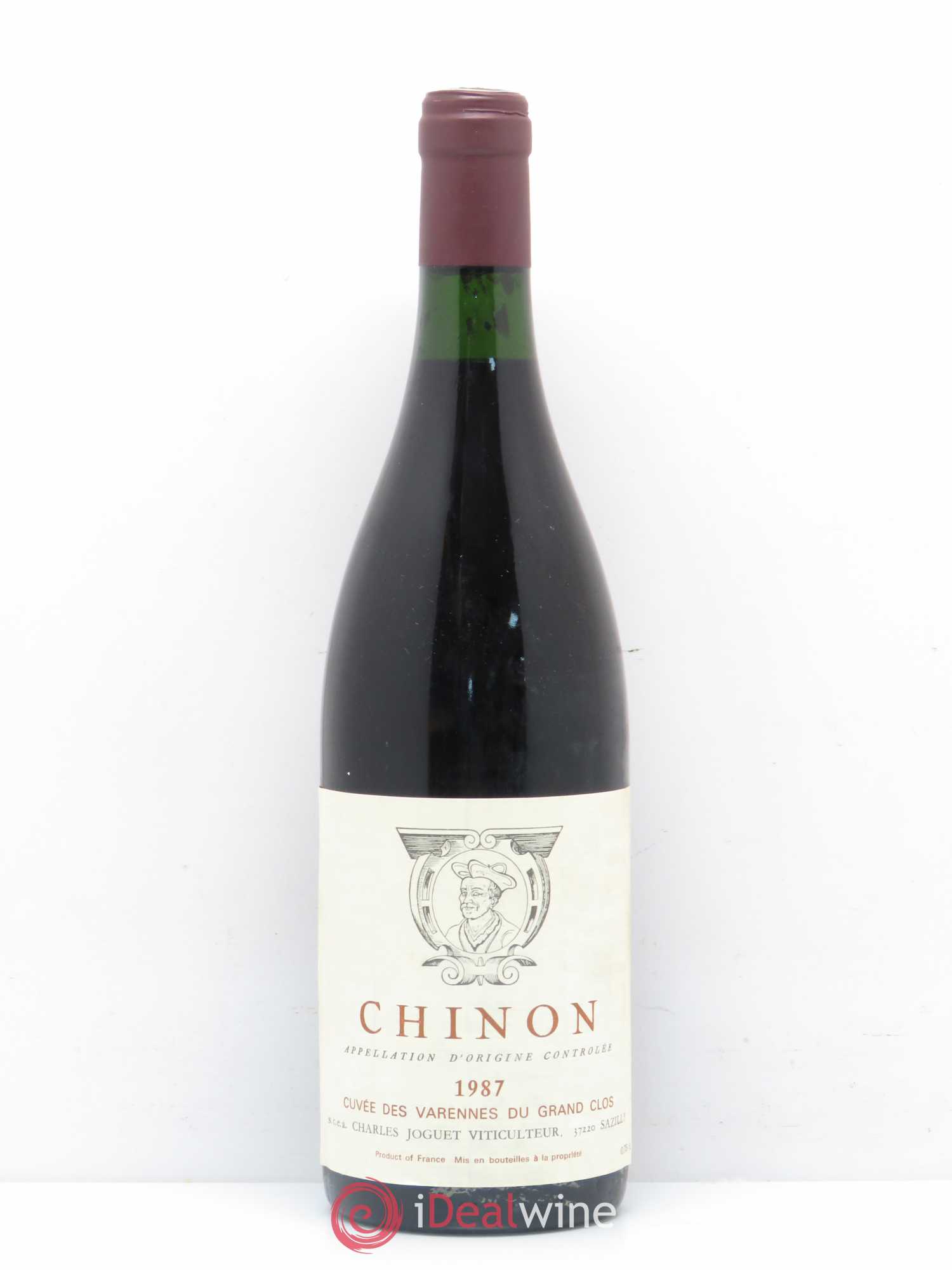 Chinon Les Varennes du Grand Clos Charles Joguet 1987 - Lot de 1 bouteille - 0