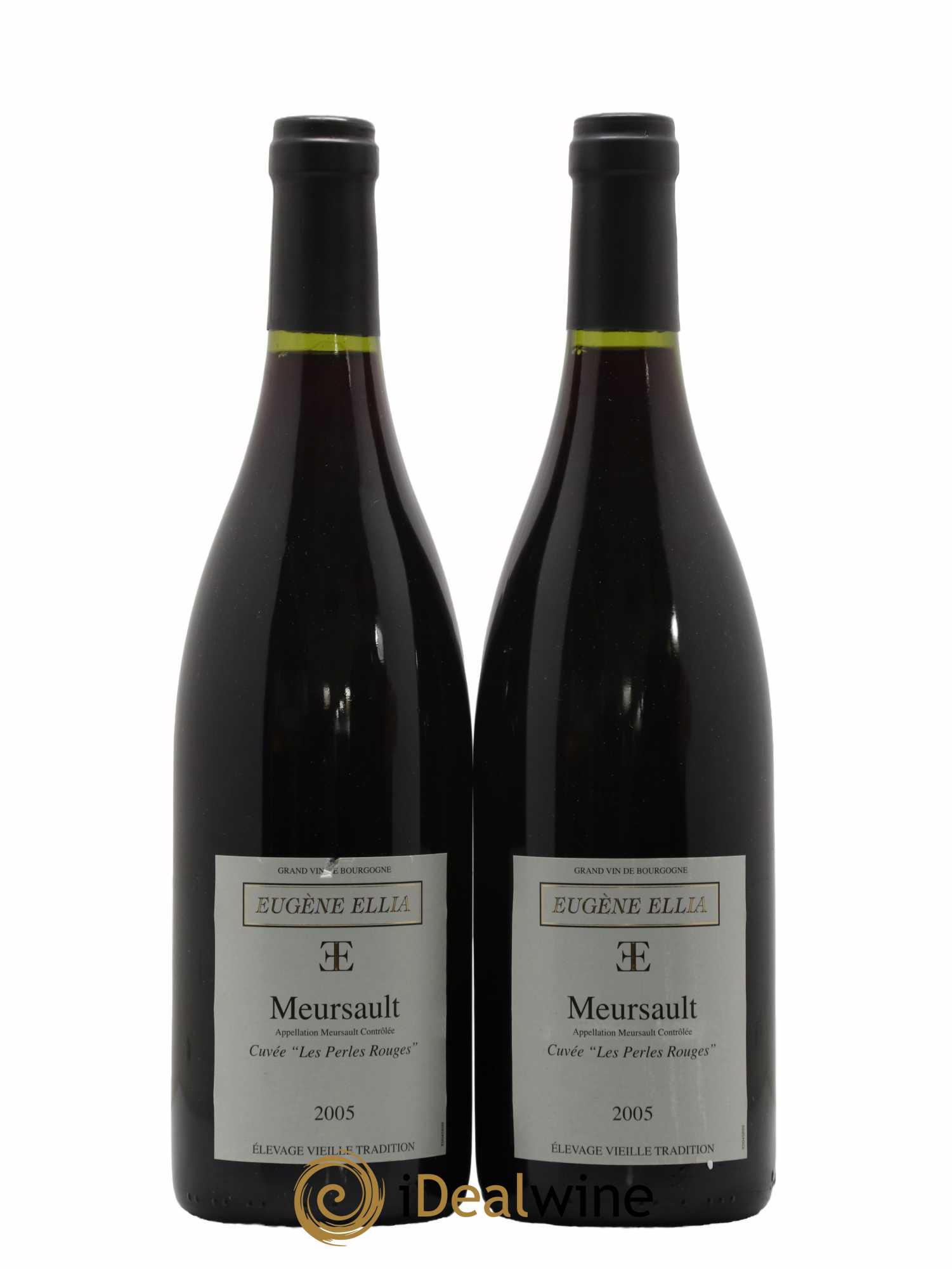 Meursault Les Perles Rouges Domaine Eugène Ellia 2005 - Lot of 2 bottles - 0