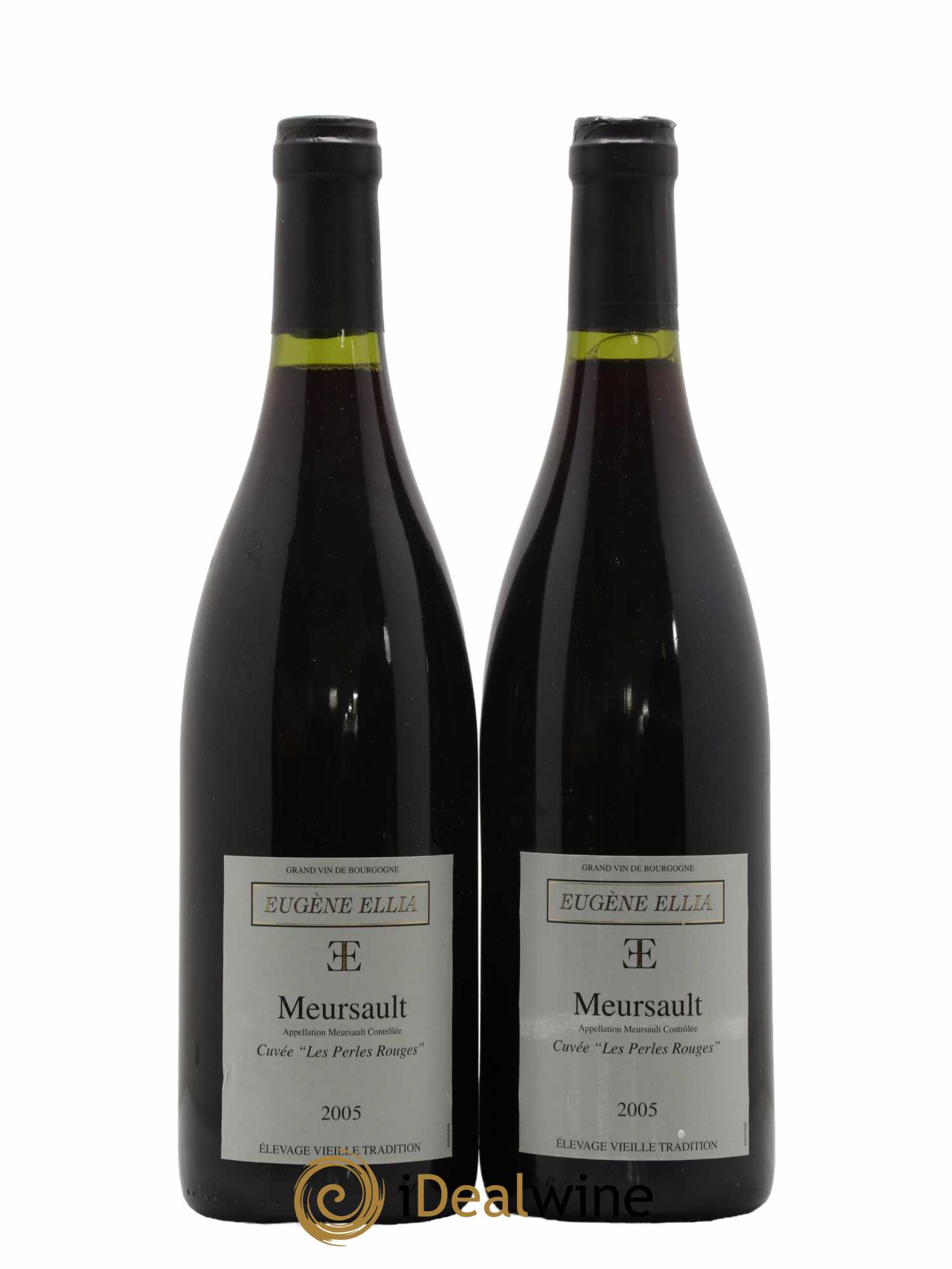 Meursault Les Perles Rouges Domaine Eugène Ellia 2005 - Lot de 2 bouteilles - 0