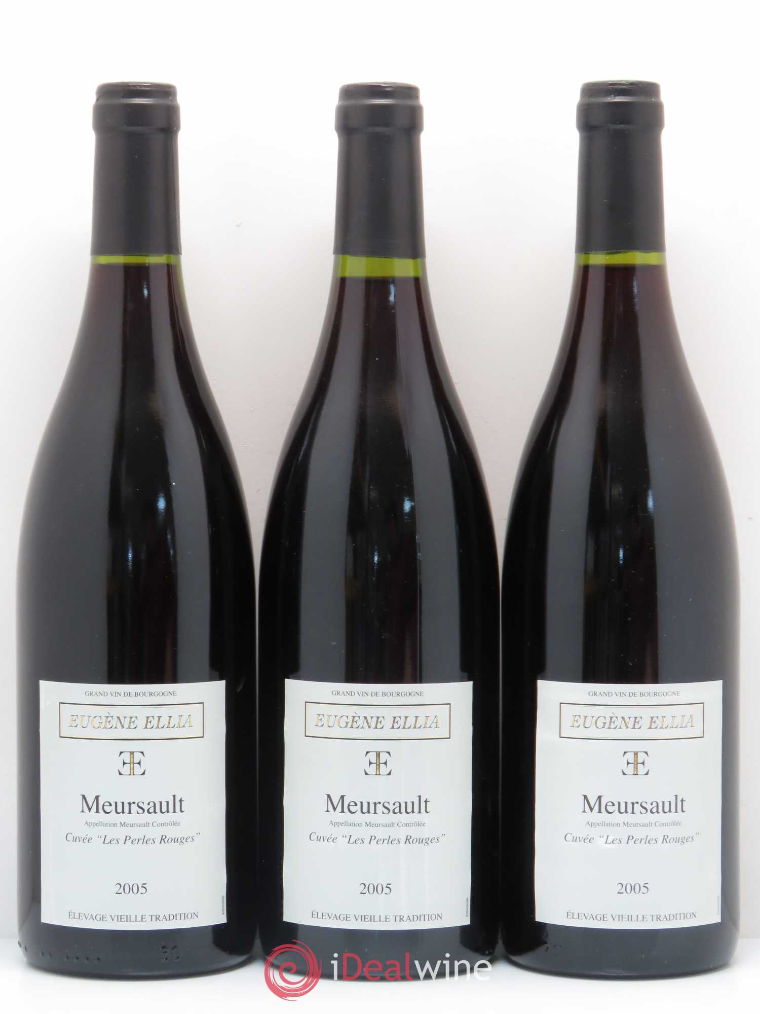 Meursault Perles Rouges Eugène Ellia 2005 - Posten von 3 Flaschen - 0