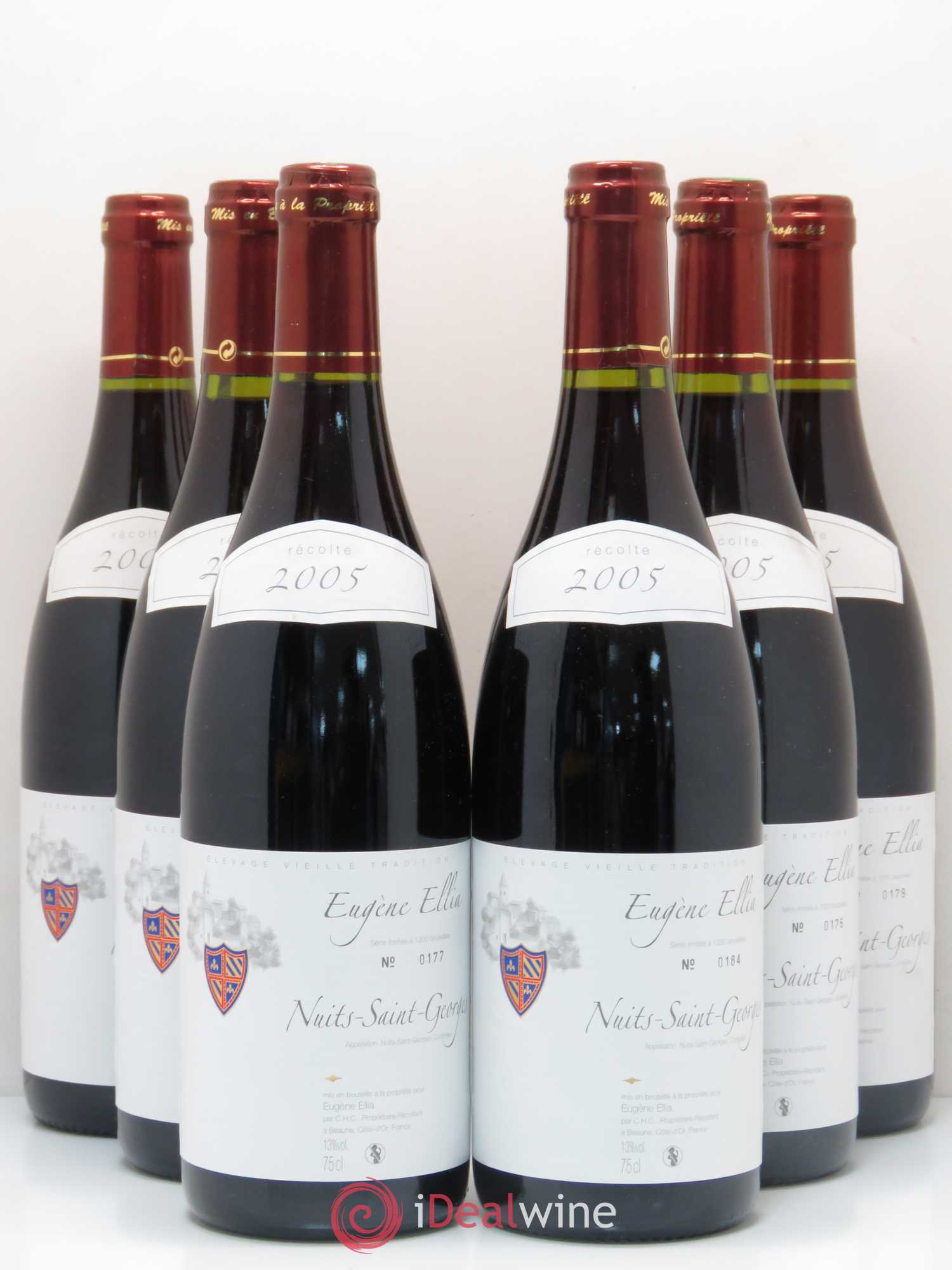 Nuits-Saint-Georges Eugène Ellia 2005 - Lot de 6 bouteilles - 0