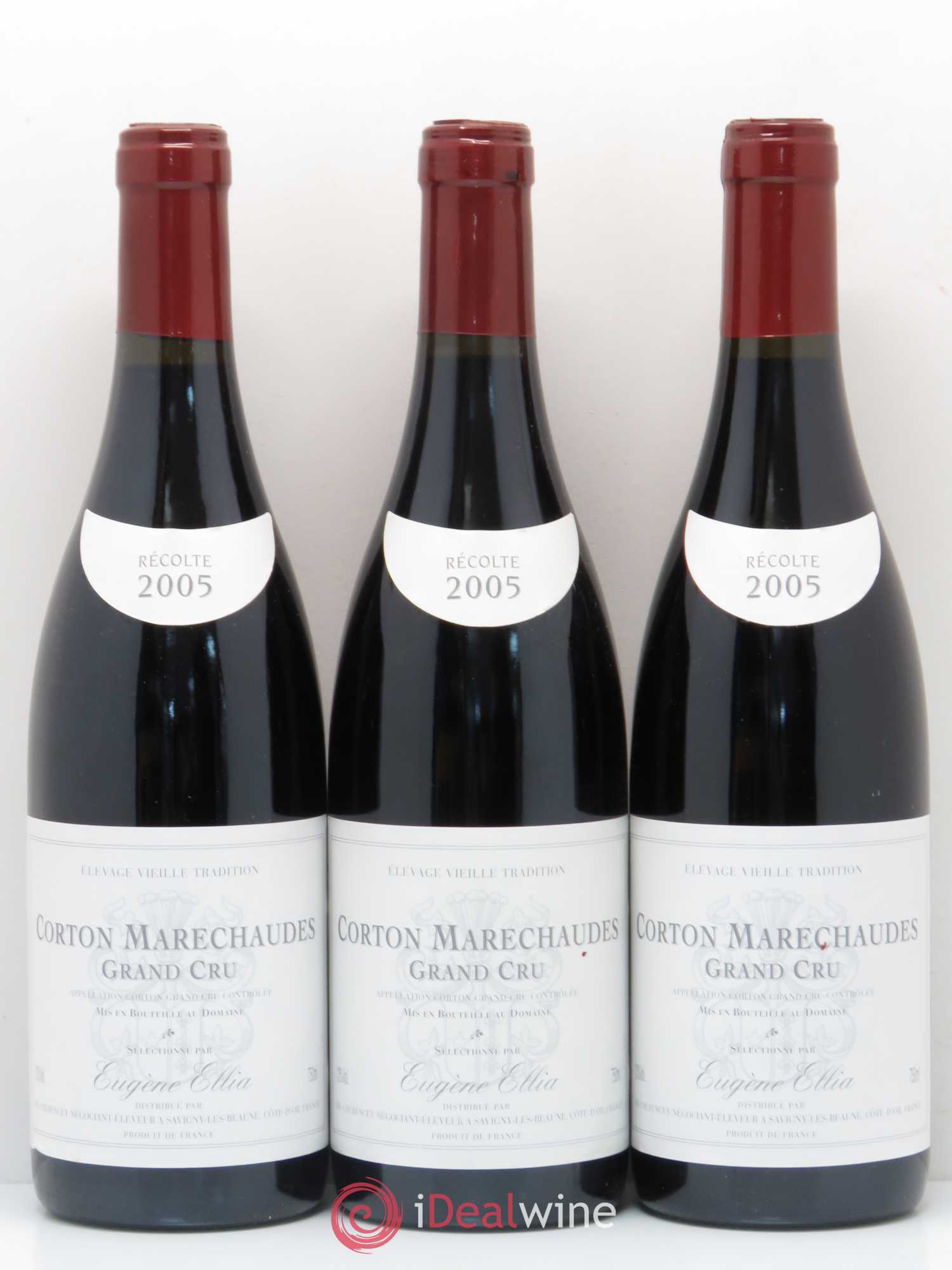 Corton Grand Cru Maréchaudes Eugène Ellia 2005 - Posten von 6 Flaschen - 2