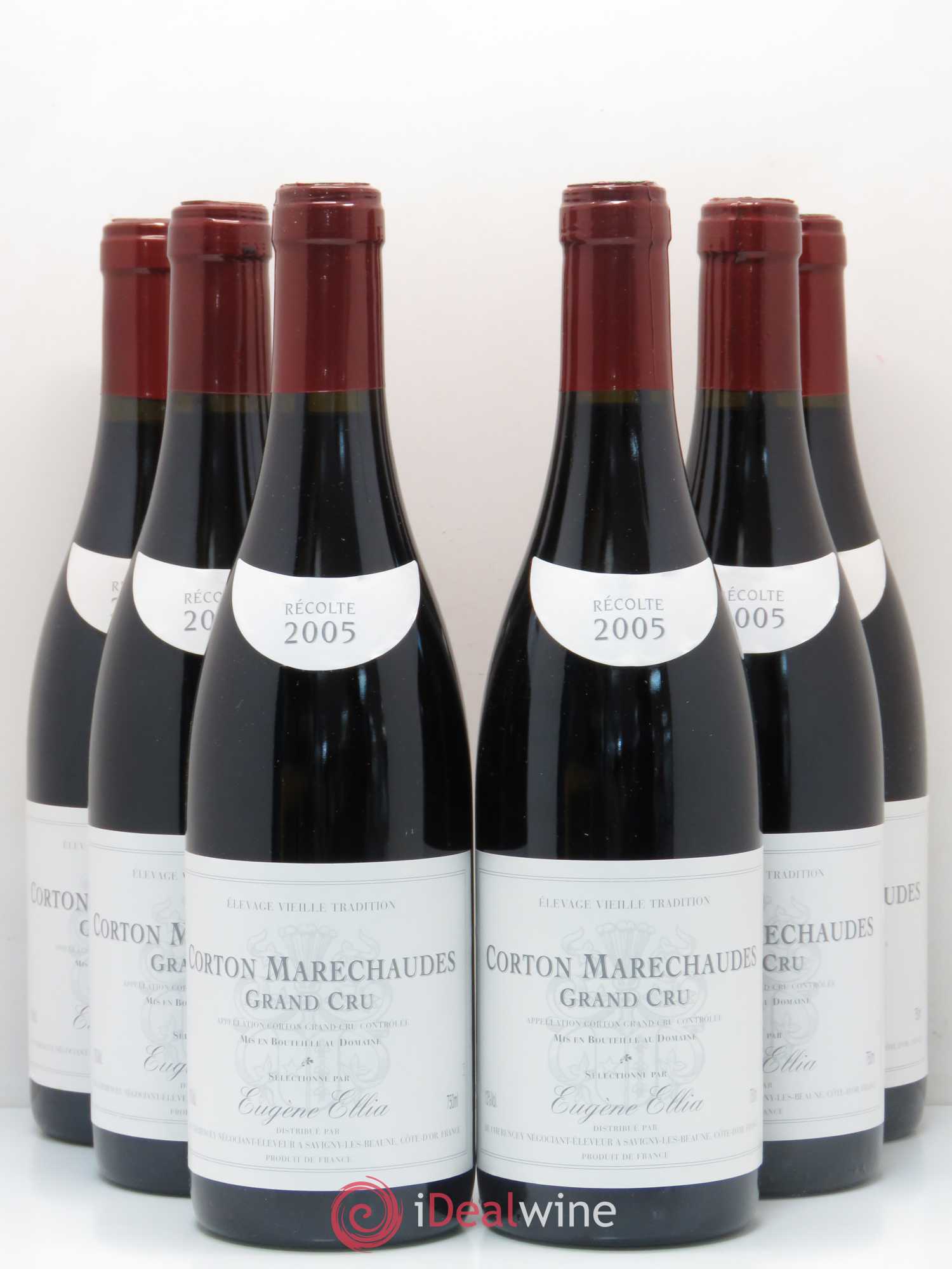 Corton Grand Cru Maréchaudes Eugène Ellia 2005 - Posten von 6 Flaschen - 0