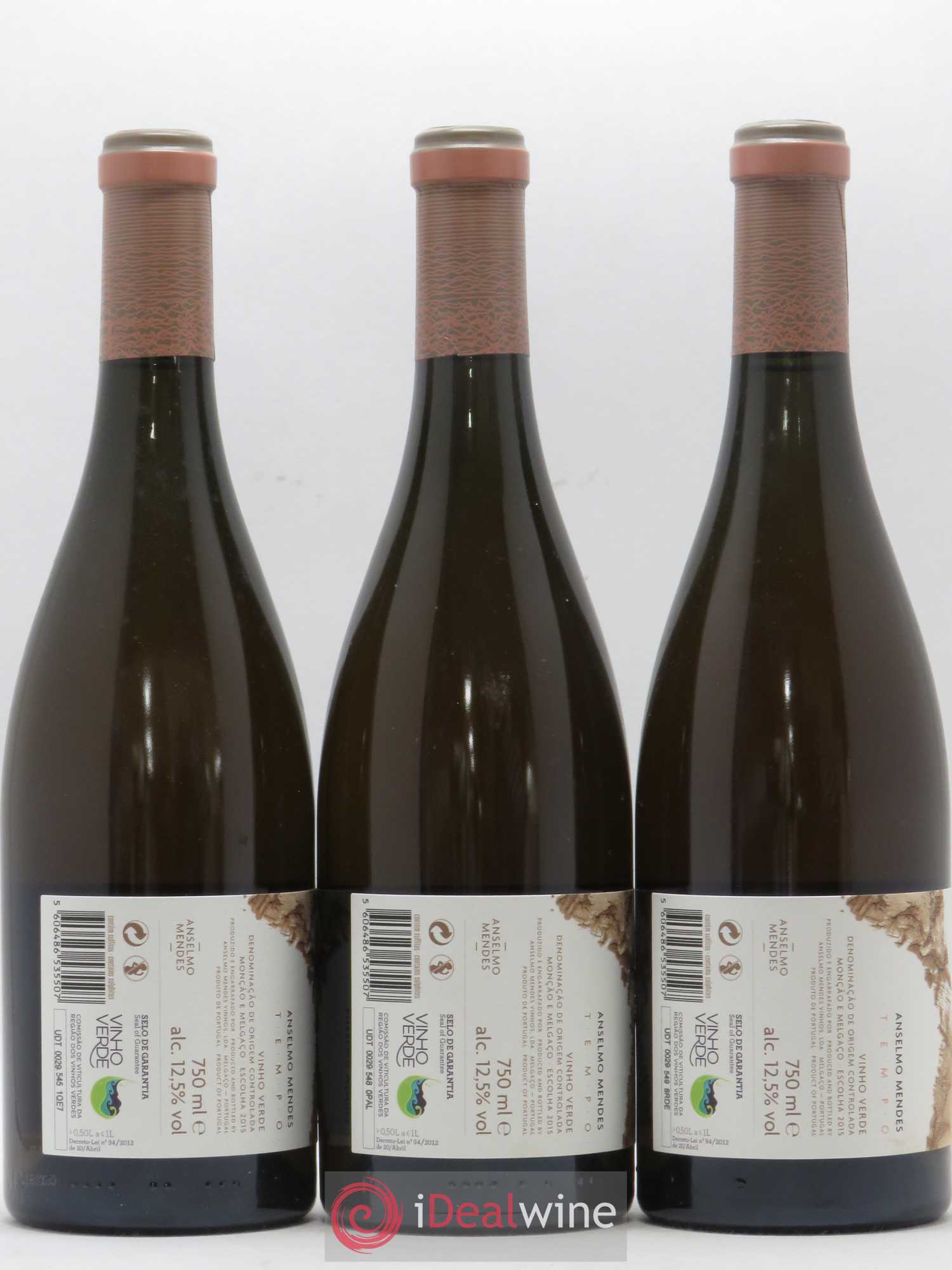 Portugal Vinho Verde Anselmo Mendes Vinhos Tempo 2015 - Posten von 3 Flaschen - 1