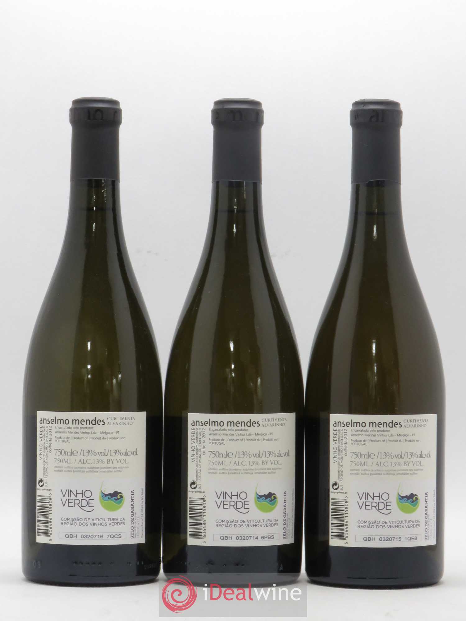 Portugal Vinho Verde Anselmo Mendes - Curtimenta 2012 - Posten von 3 Flaschen - 1