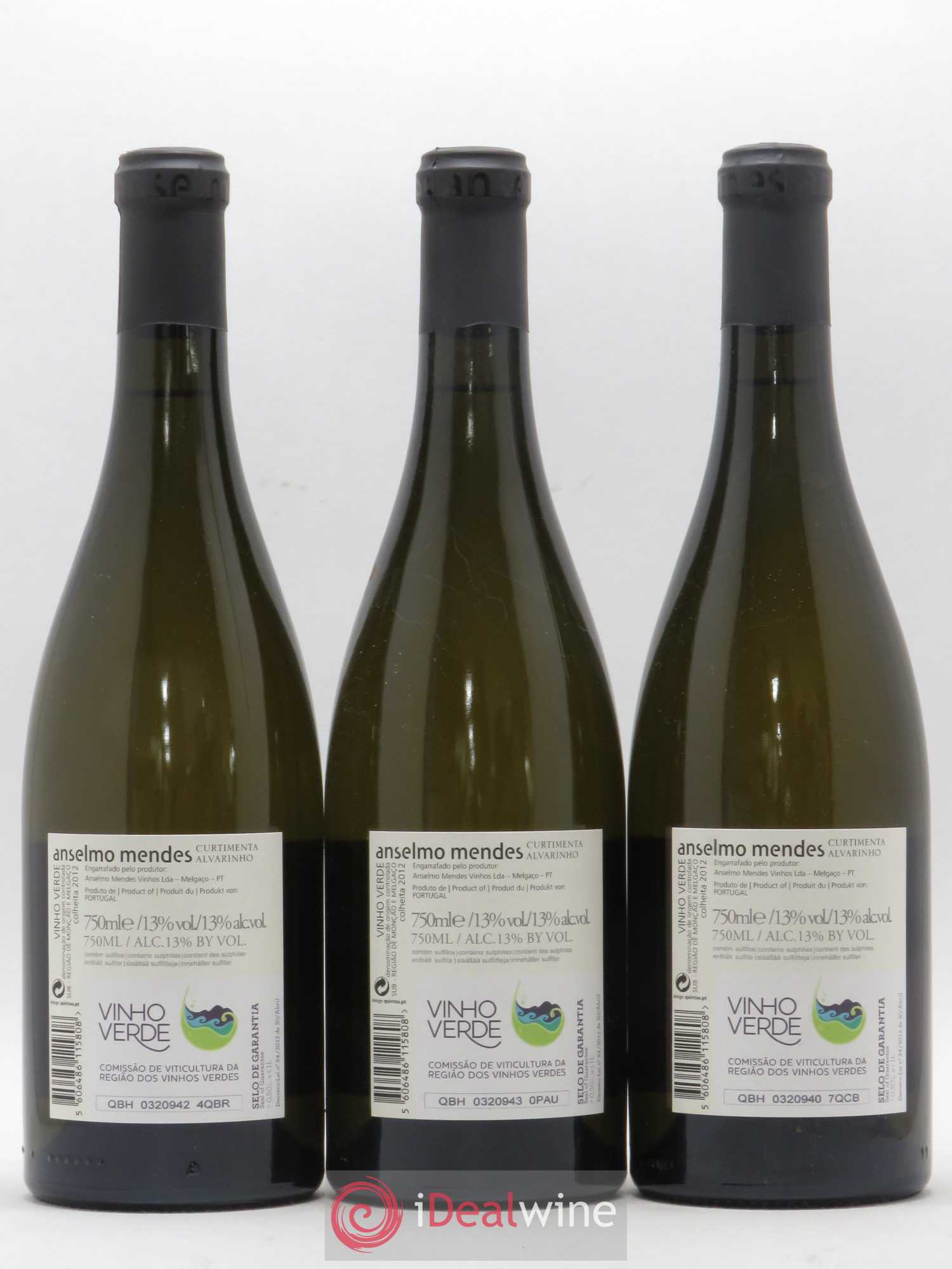 Portugal Vinho Verde Anselmo Mendes - Curtimenta 2012 - Posten von 3 Flaschen - 1