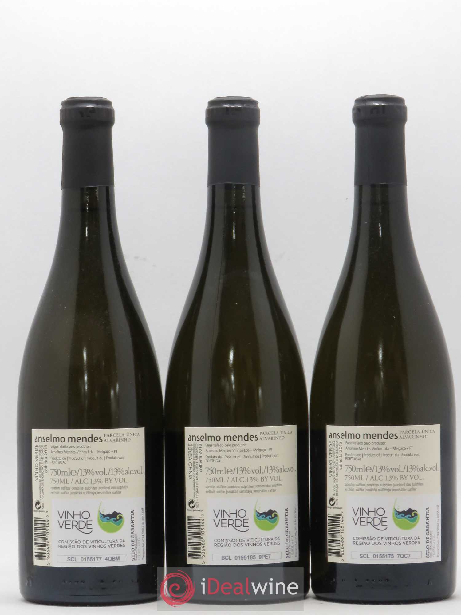 Portugal Vinho Verde Anselmo Mendes - Parcela Unica 2013 - Posten von 3 Flaschen - 1