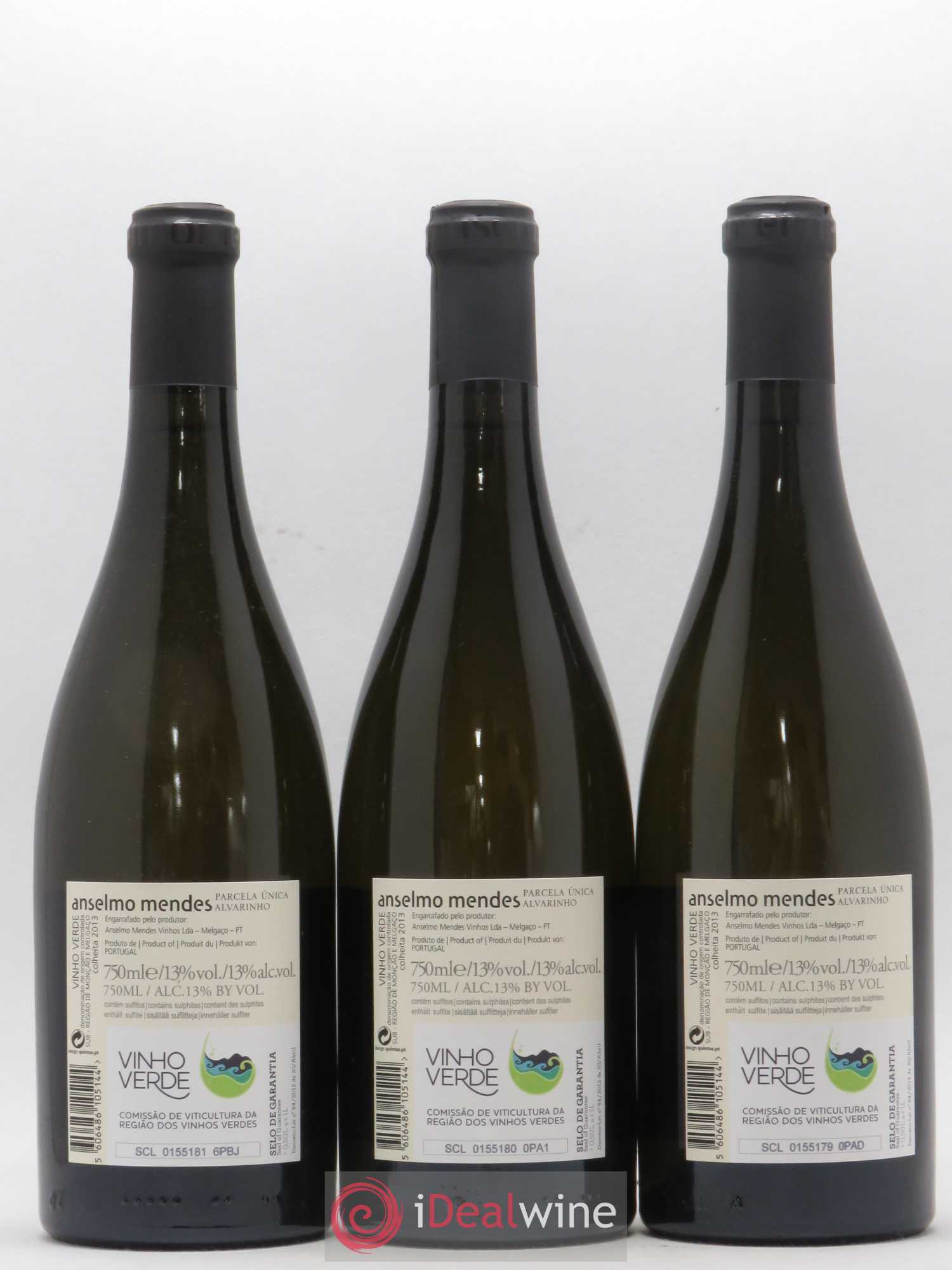 Portugal Vinho Verde Anselmo Mendes - Parcela Unica 2013 - Posten von 3 Flaschen - 1