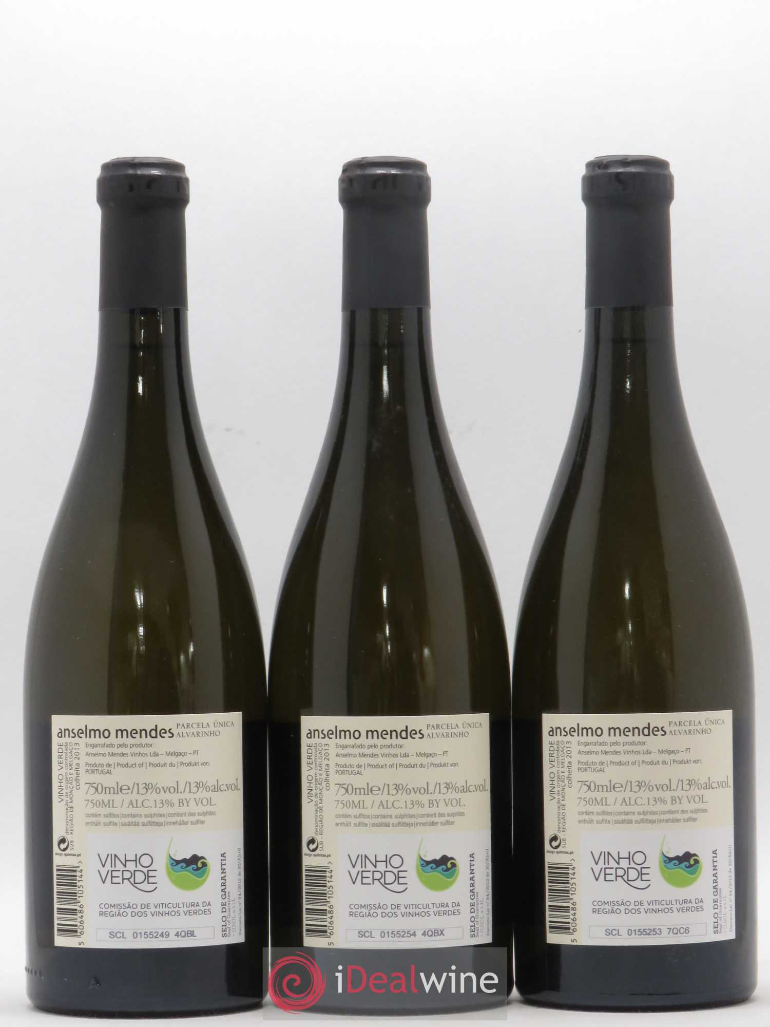 Portugal Vinho Verde Anselmo Mendes - Parcela Unica 2013 - Posten von 3 Flaschen - 1