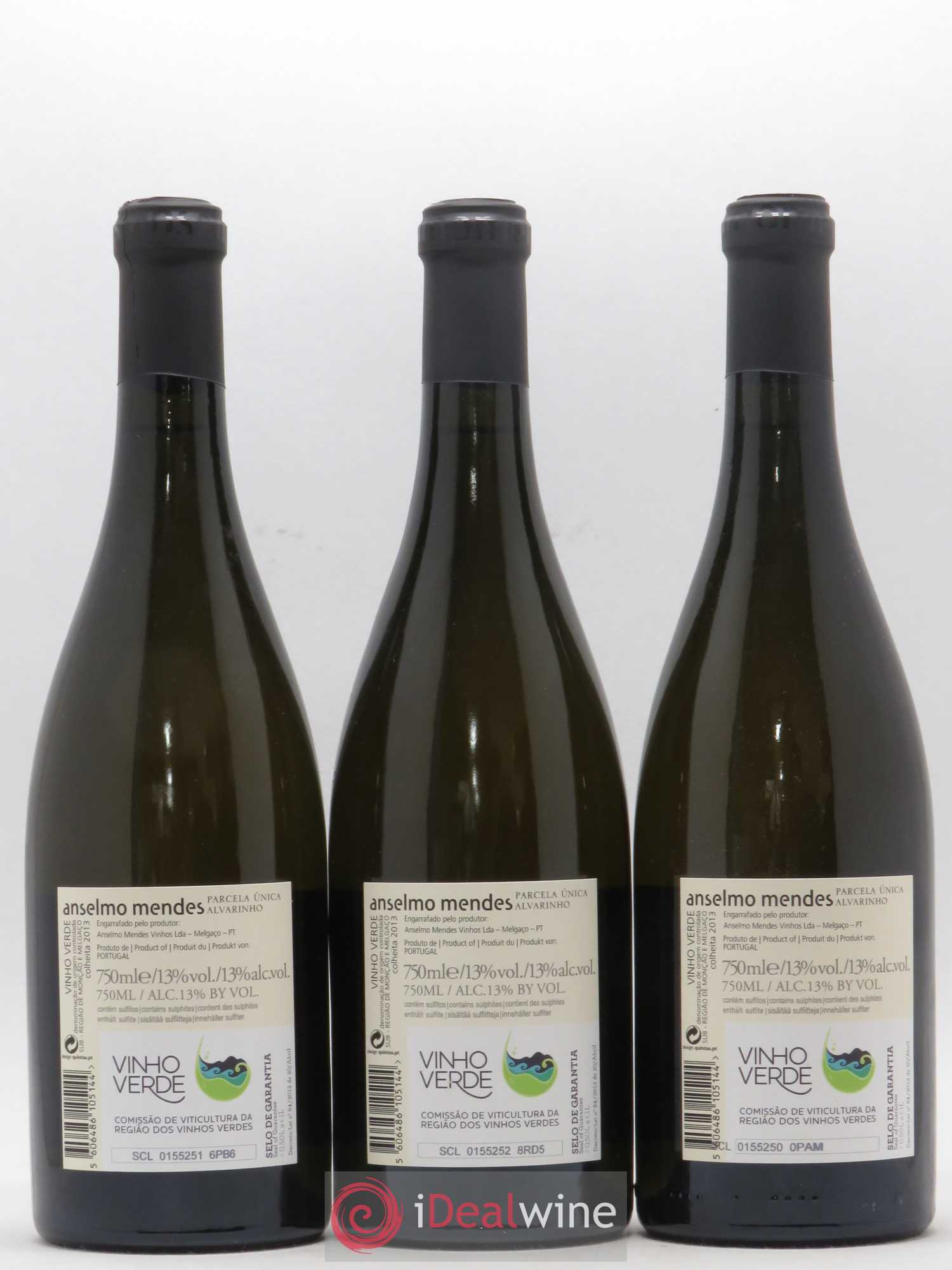 Portugal Vinho Verde Anselmo Mendes - Parcela Unica 2013 - Posten von 3 Flaschen - 1