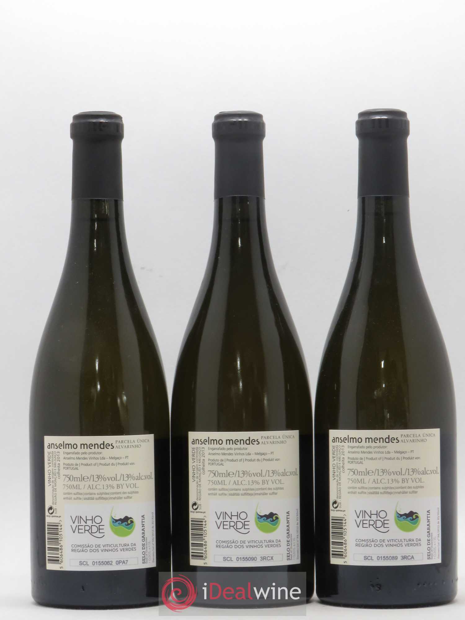 Portugal Vinho Verde Anselmo Mendes - Parcela Unica 2013 - Posten von 3 Flaschen - 1