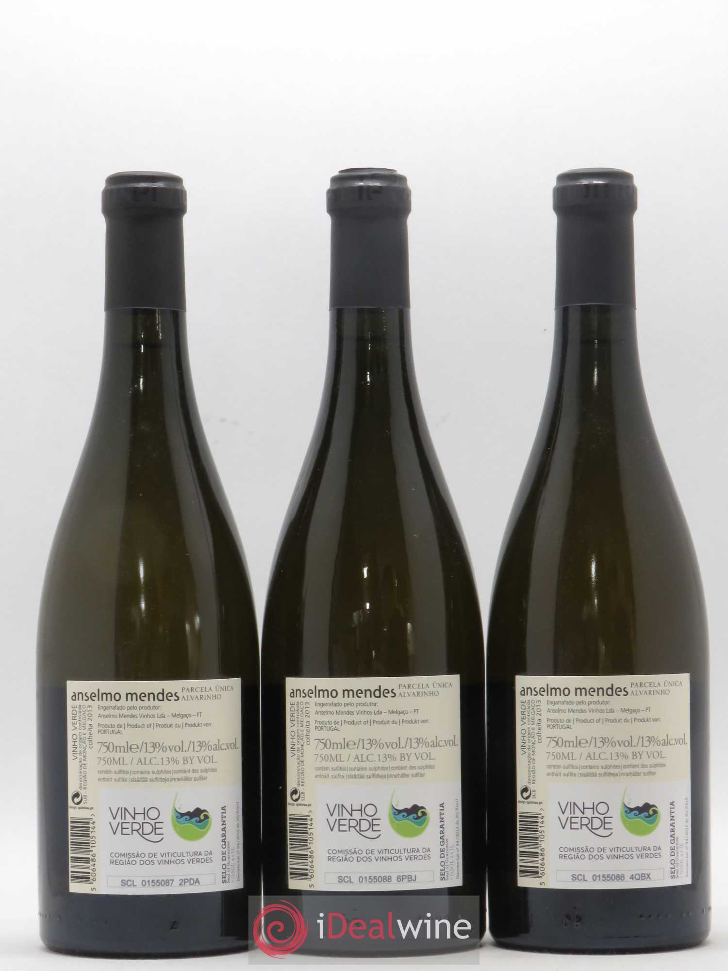 Portugal Vinho Verde Anselmo Mendes - Parcela Unica 2013 - Posten von 3 Flaschen - 1