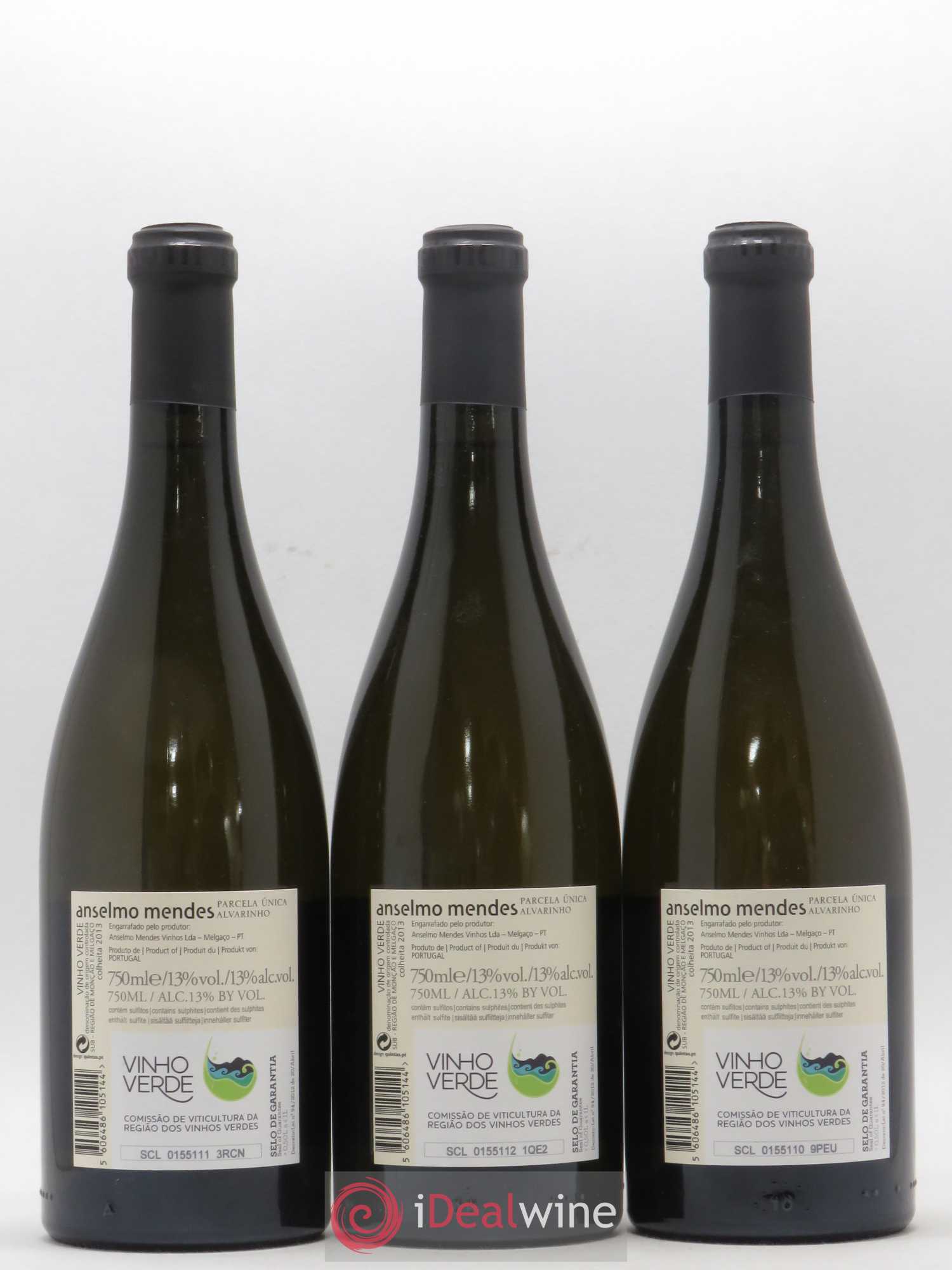 Portugal Vinho Verde Anselmo Mendes - Parcela Unica 2013 - Posten von 3 Flaschen - 1