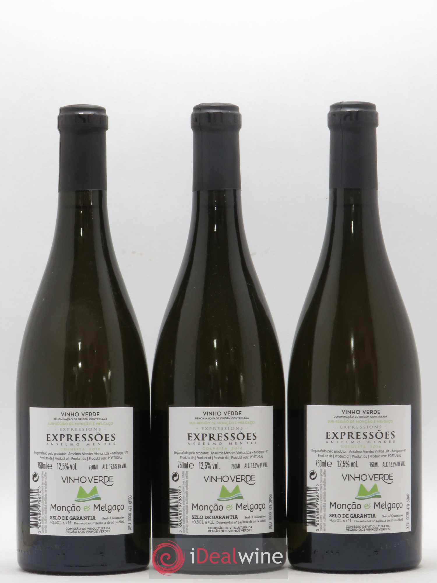 Portugal Vinho Verde Anselmo Mendes - Expressoes 2016 - Posten von 3 Flaschen - 1