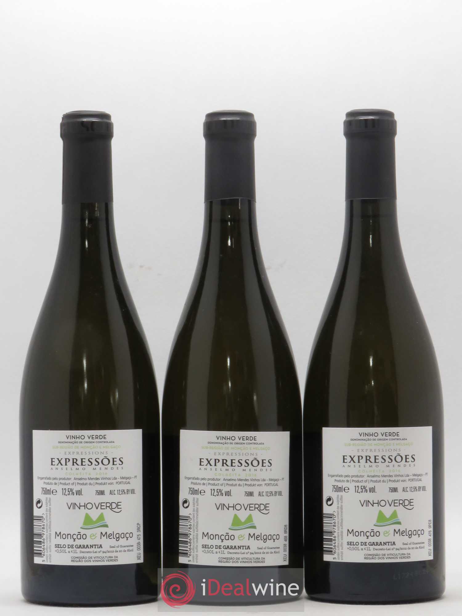 Portugal Vinho Verde Anselmo Mendes - Expressoes 2016 - Posten von 3 Flaschen - 1