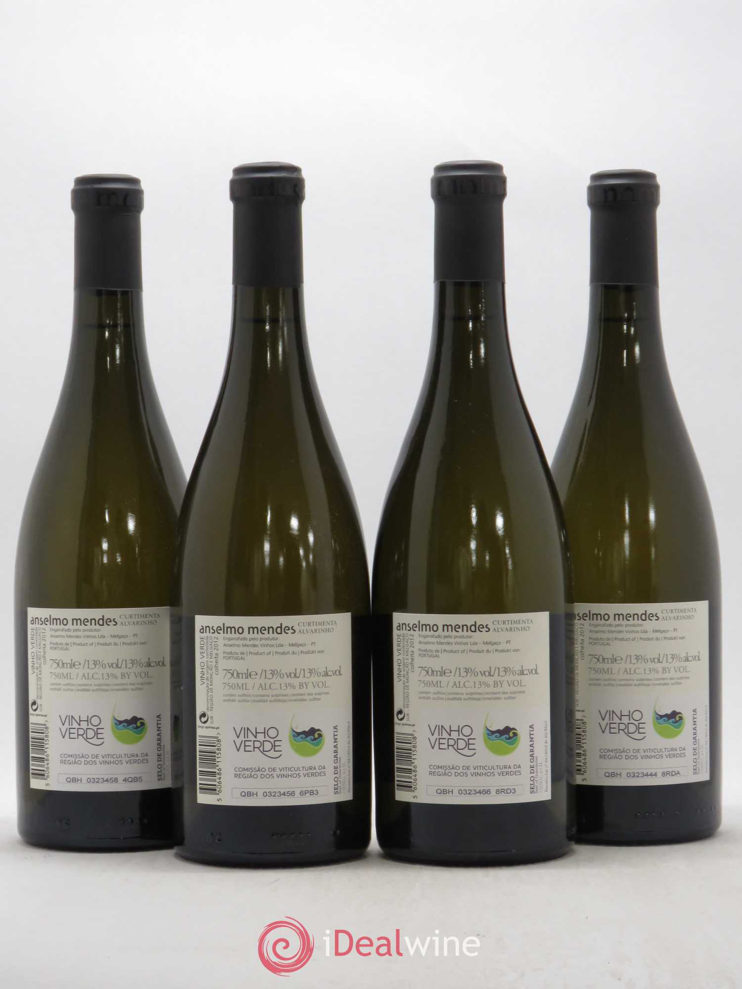 Portugal Vinho Verde Curtimenta Alvarinho Anselmo Mendes 2012 - Posten von 4 Flaschen - 1