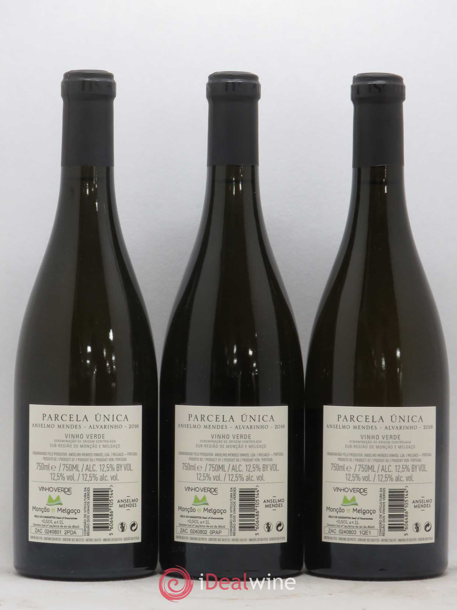 Portugal Vinho Verde Anselmo Mendes - Parcela Unica 2016 - Posten von 3 Flaschen - 1