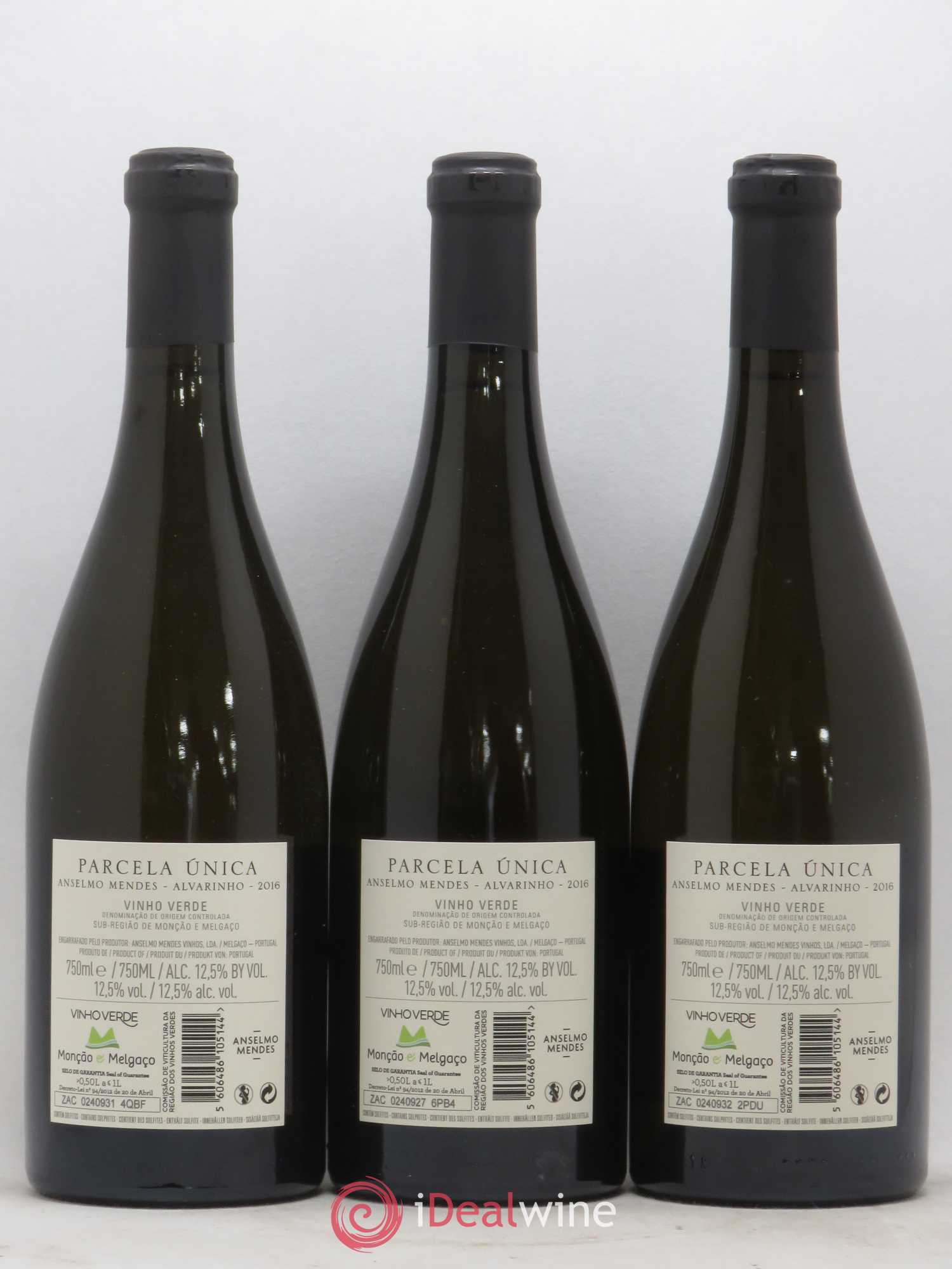 Portugal Vinho Verde Anselmo Mendes - Parcela Unica 2016 - Posten von 3 Flaschen - 1