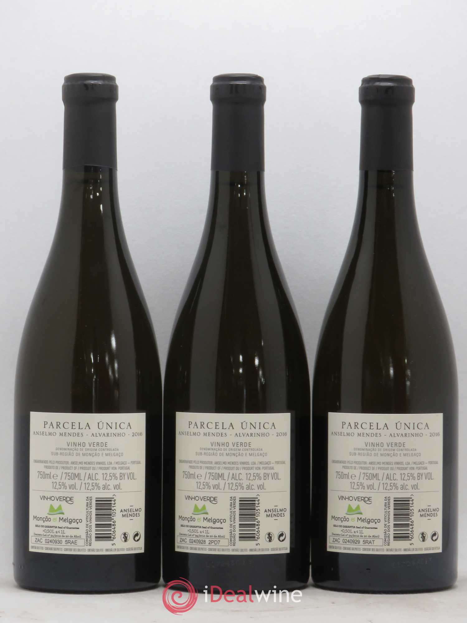 Portugal Vinho Verde Anselmo Mendes - Parcela Unica 2016 - Posten von 3 Flaschen - 1
