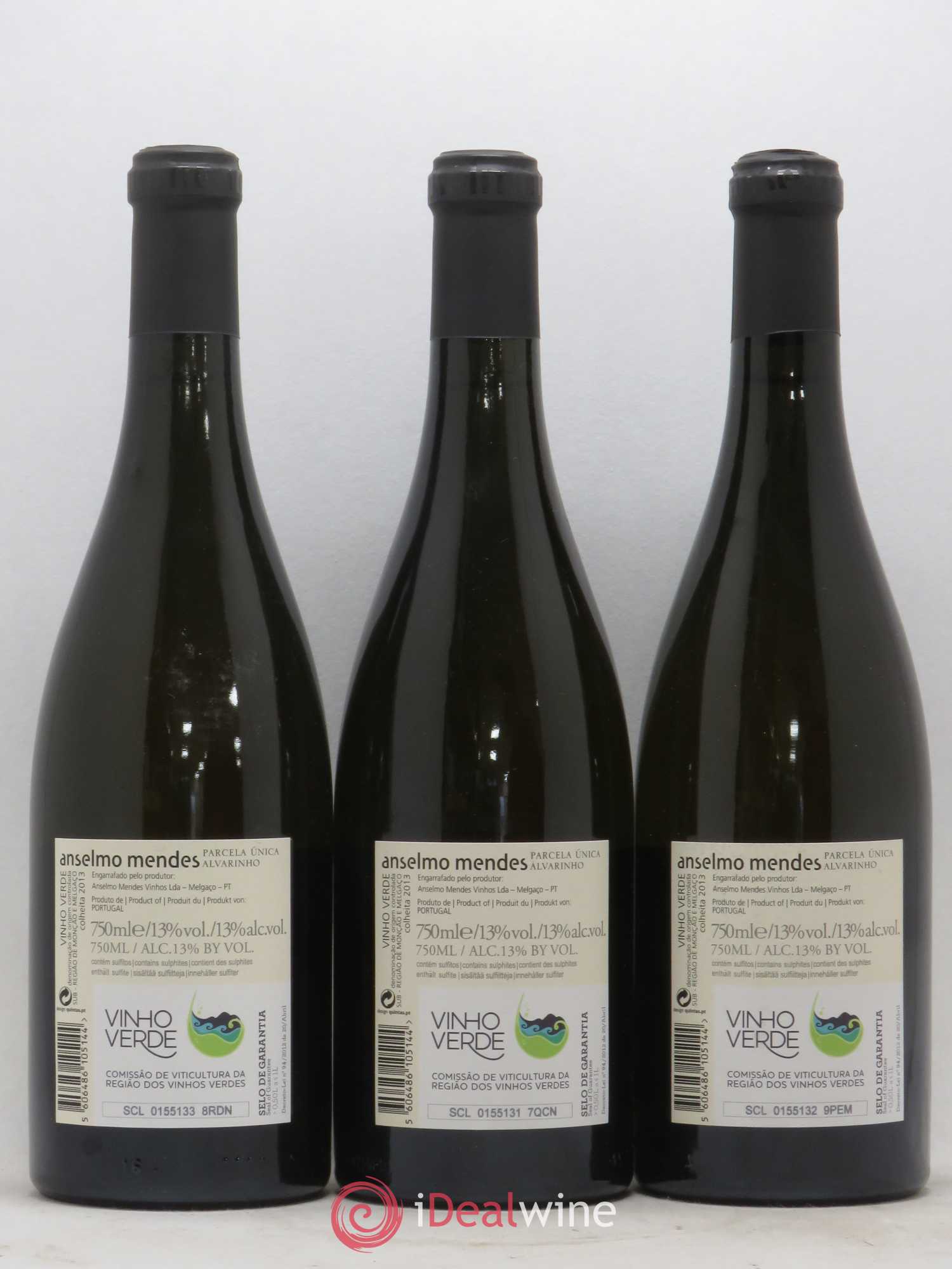 Portugal Vinho Verde Anselmo Mendes - Parcela Unica 2013 - Posten von 3 Flaschen - 1
