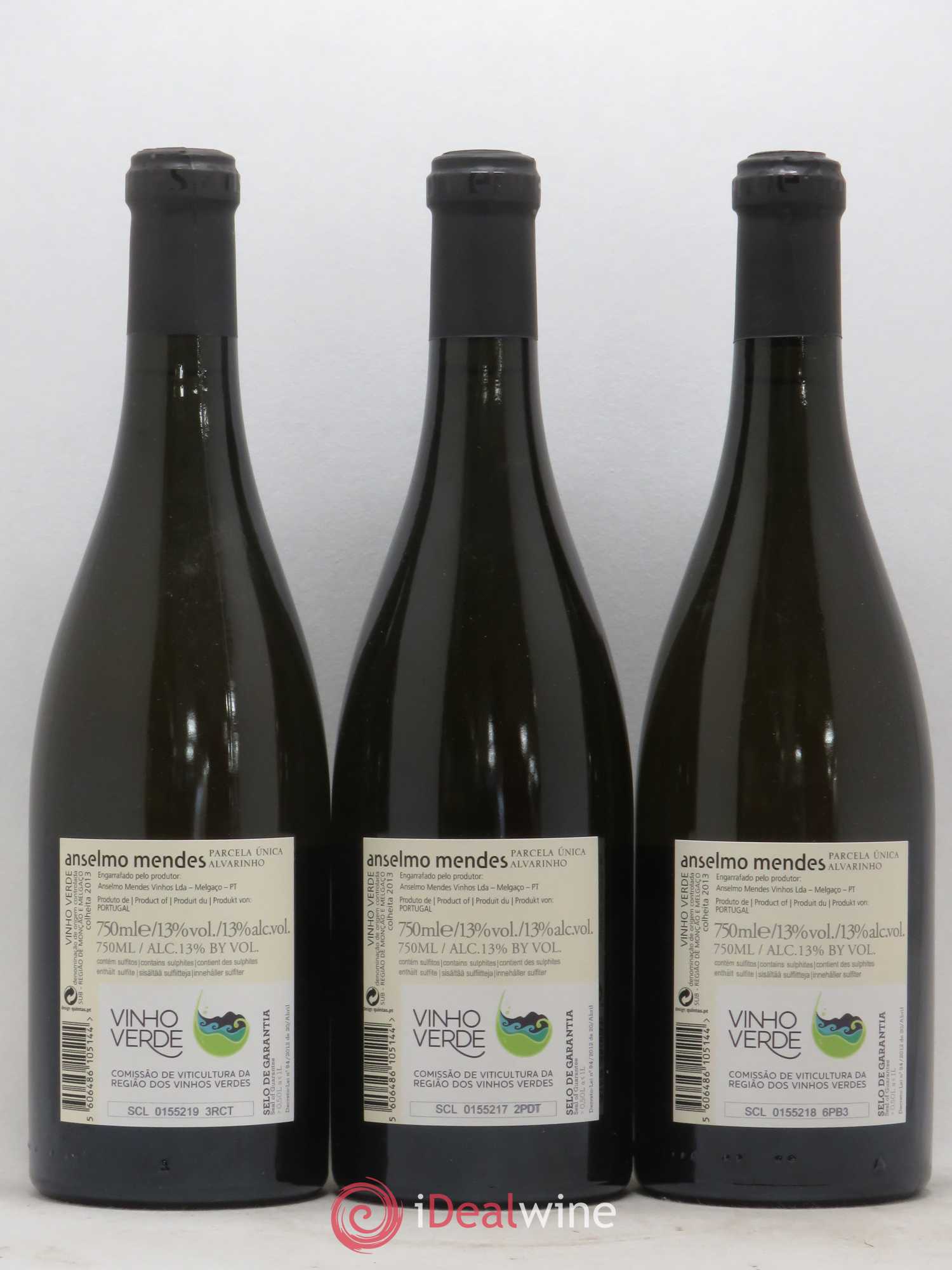 Portugal Vinho Verde Anselmo Mendes - Parcela Unica 2013 - Posten von 3 Flaschen - 1