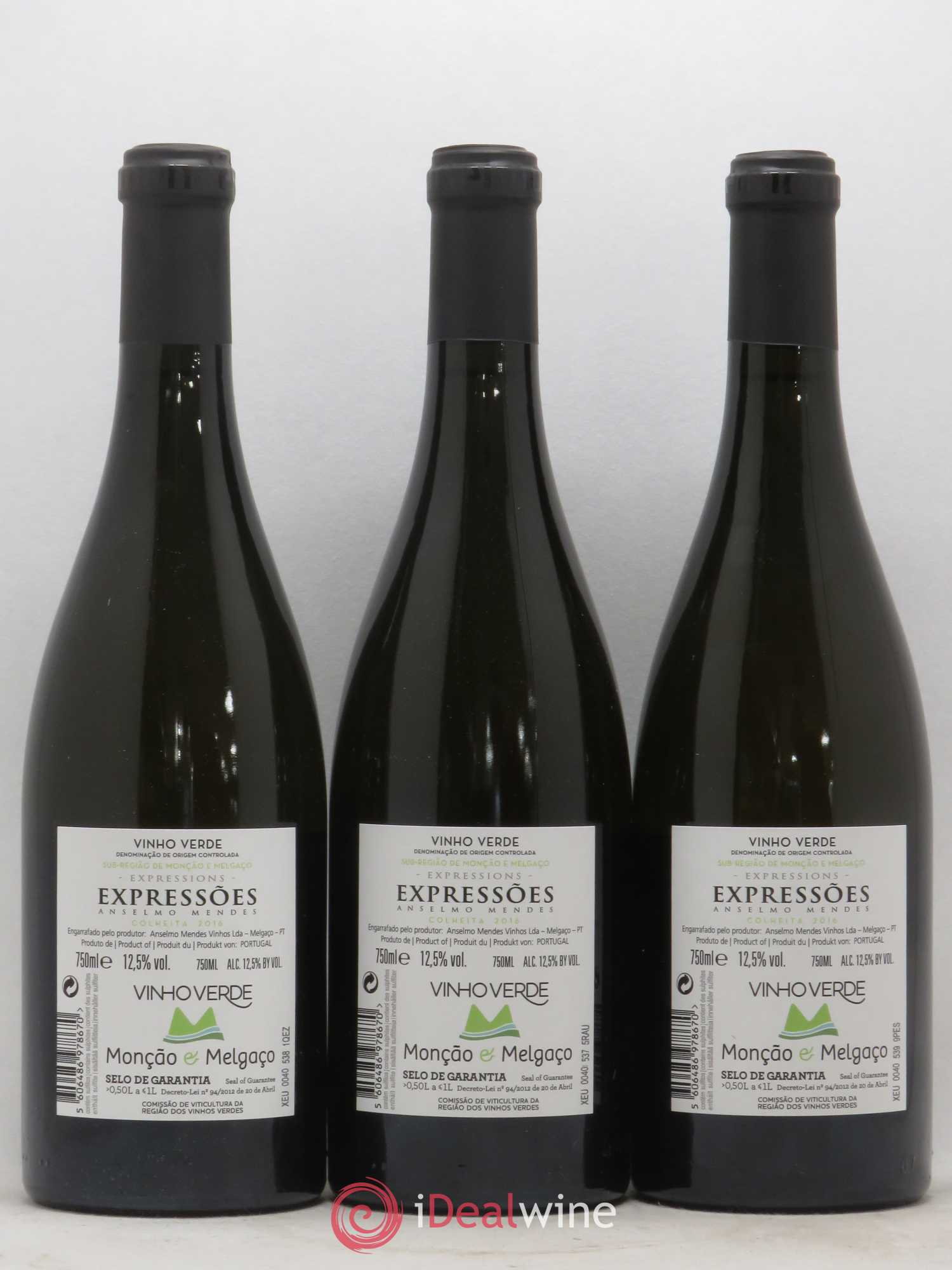 Portugal Vinho Verde Anselmo Mendes - Expressoes 2016 - Posten von 3 Flaschen - 1
