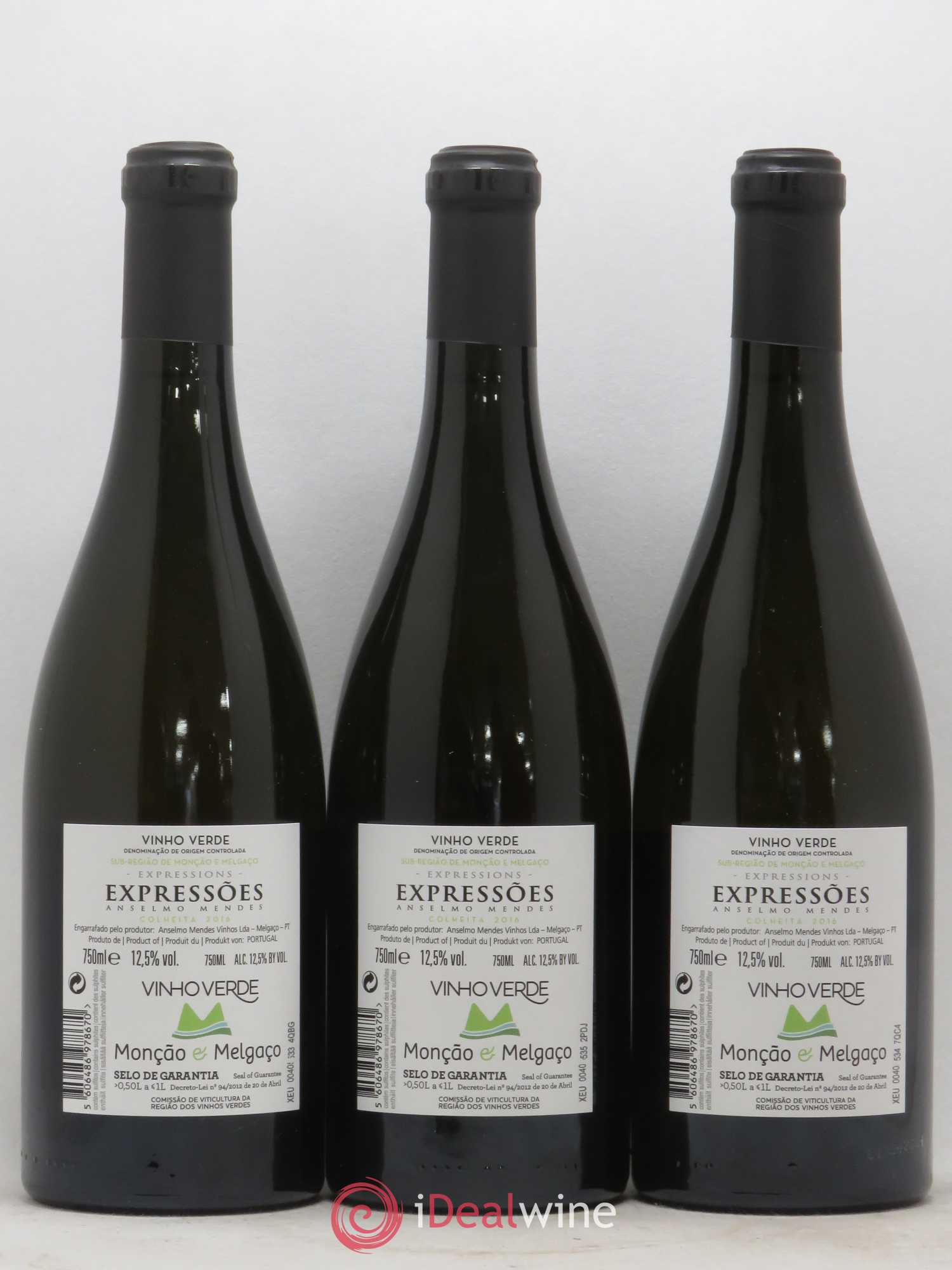 Portugal Vinho Verde Anselmo Mendes - Expressoes 2016 - Posten von 3 Flaschen - 1