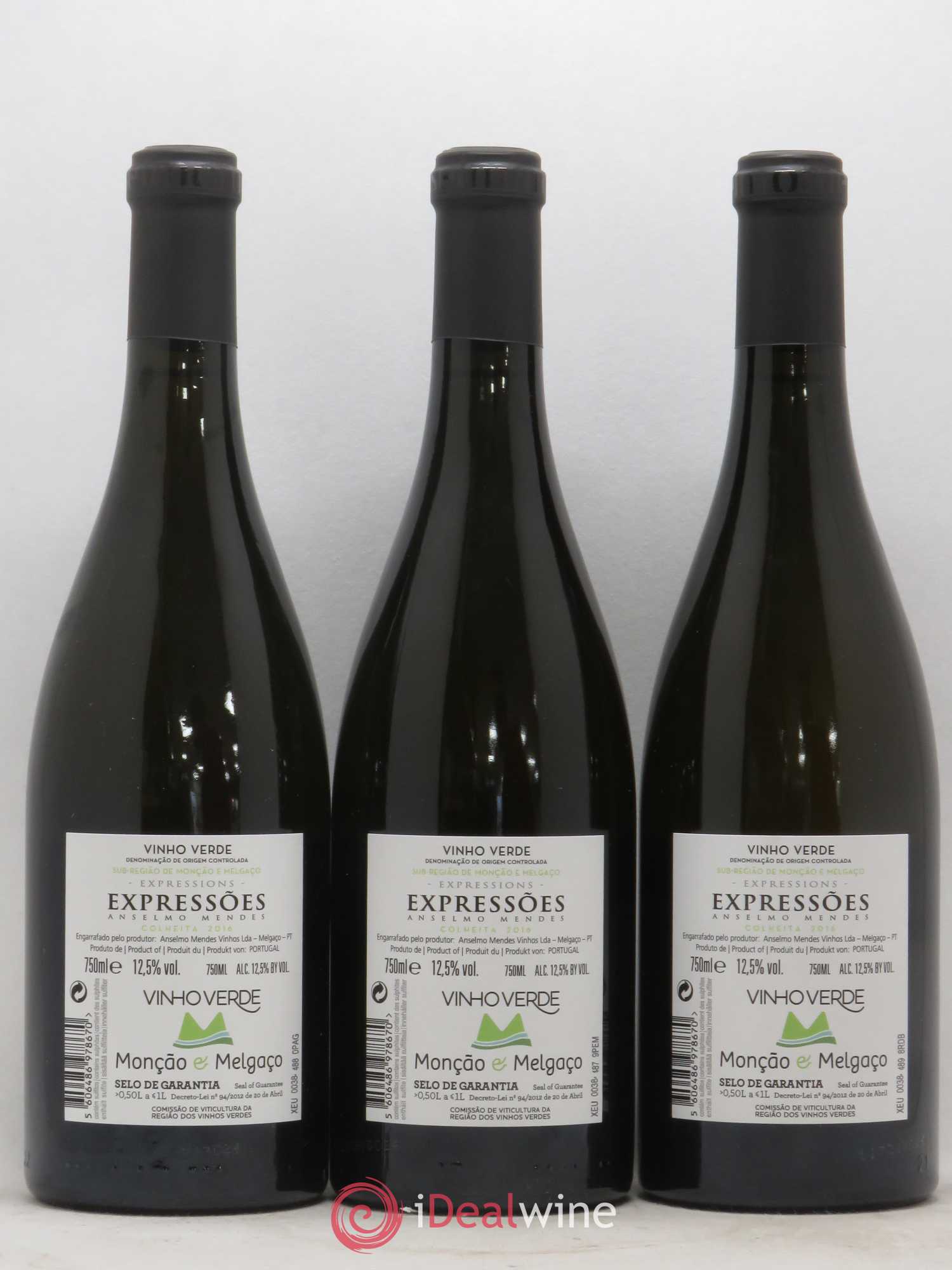 Portugal Vinho Verde Anselmo Mendes - Expressoes 2016 - Posten von 3 Flaschen - 1