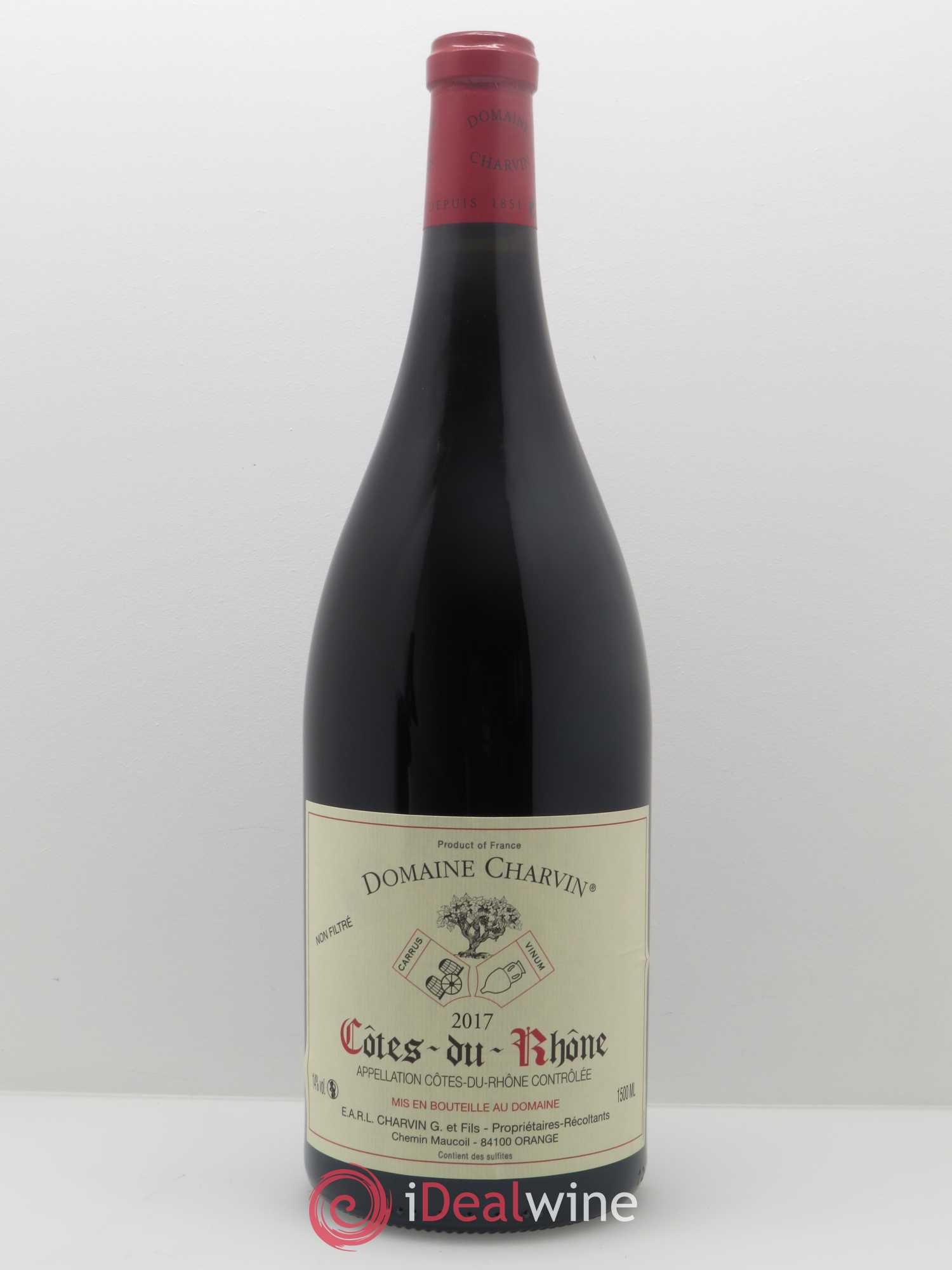 Côtes-du-Rhône Charvin (Domaine) 2017 - Lot de 1 magnum - 0