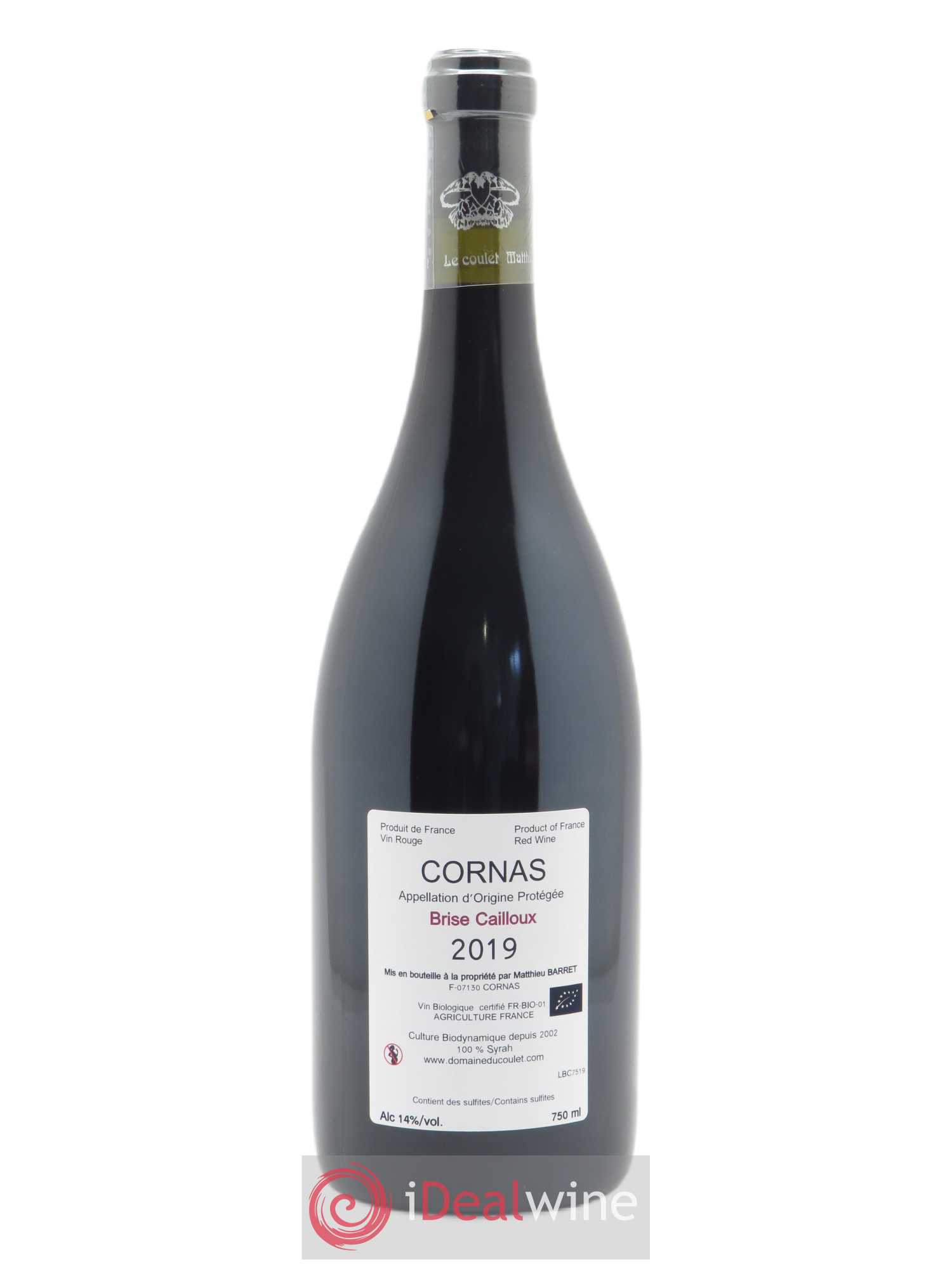 Cornas Brise Cailloux Coulet (Domaine du) - Matthieu Barret 2019 - Lot de 1 bouteille - 1