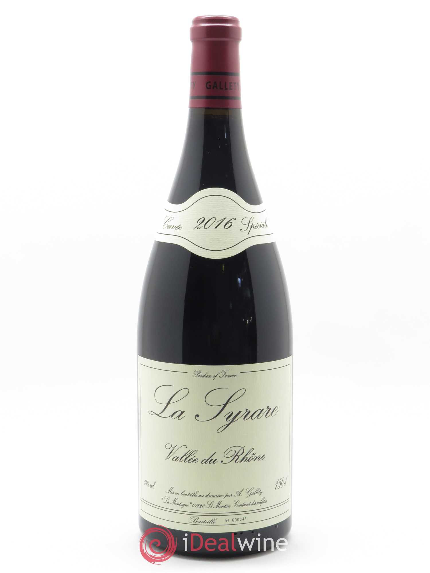 Côtes du Vivarais La Syrare Gallety (Domaine) 2016 - Lot de 1 magnum - 0
