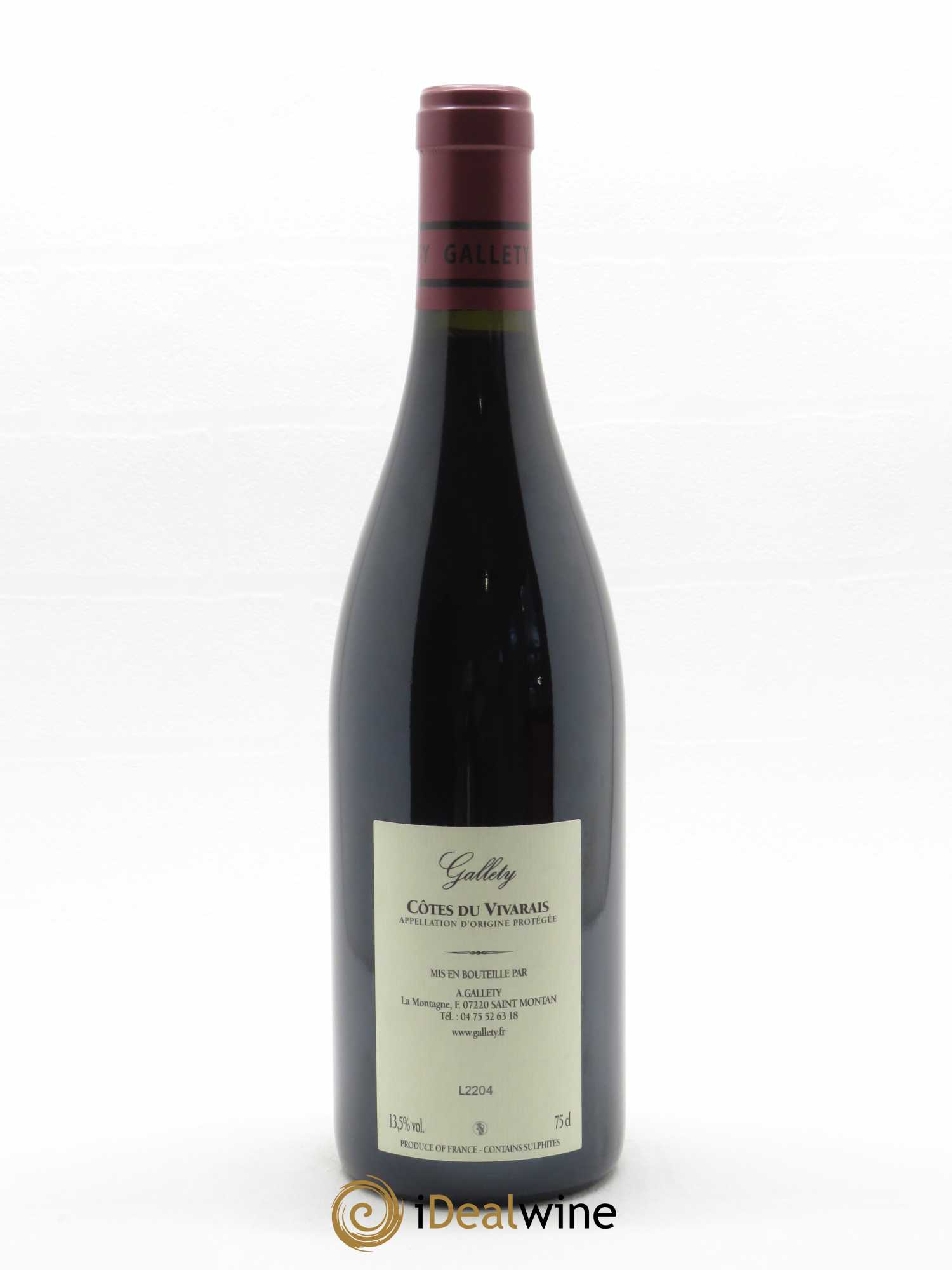 Côtes du Vivarais La Syrare Gallety (Domaine) 2019 - Lot of 1 bottle - 1