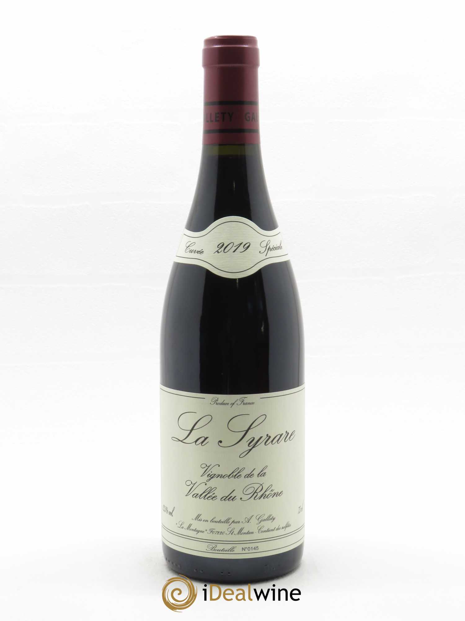 Côtes du Vivarais La Syrare Gallety (Domaine) 2019 - Lot of 1 bottle - 0
