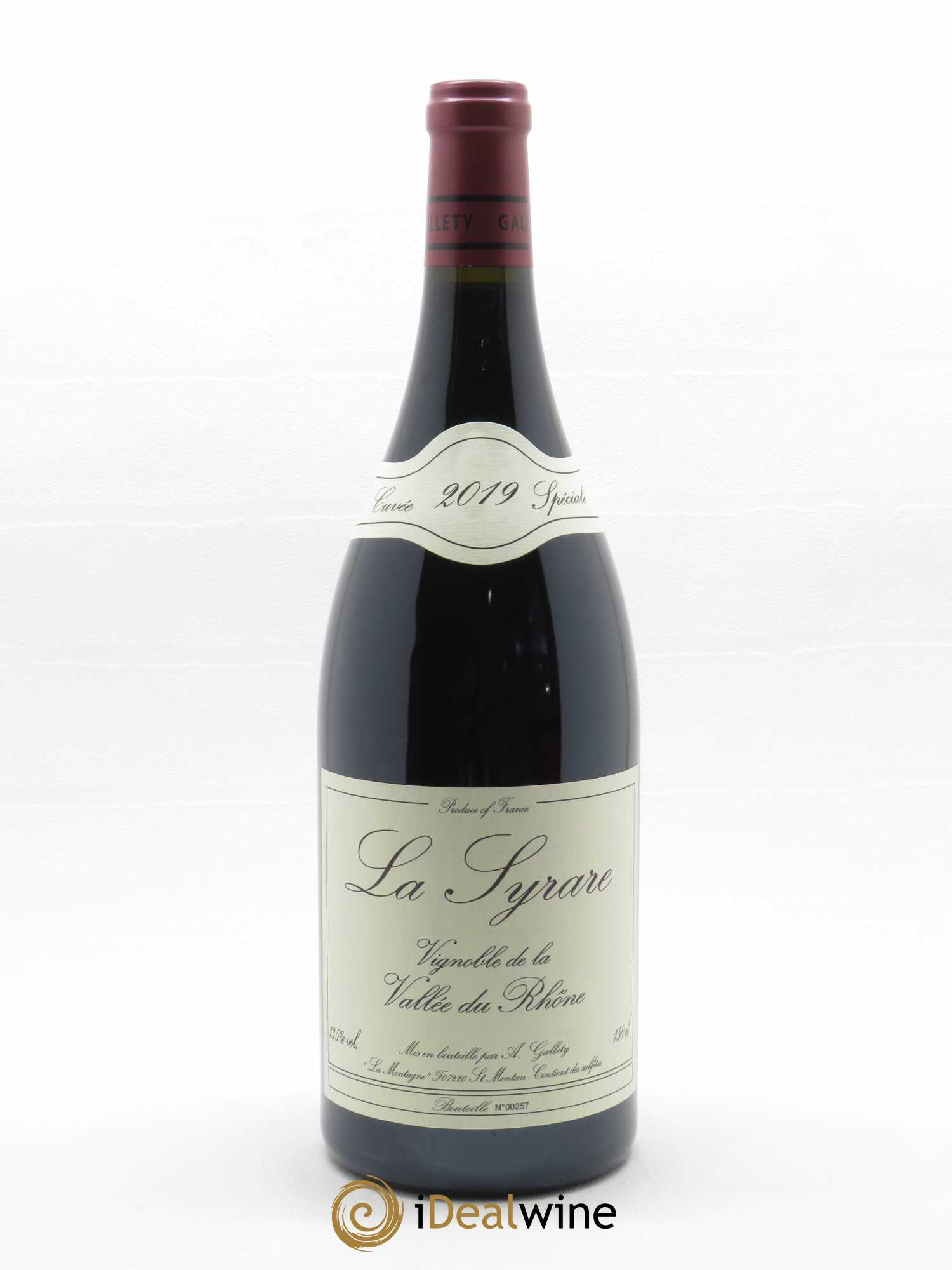 Côtes du Vivarais La Syrare Gallety (Domaine) 2019 - Lot of 1 magnum - 0