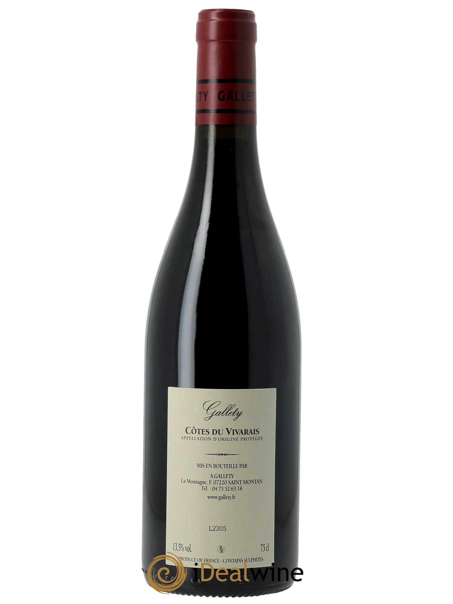 Côtes du Vivarais Cuvée Emma Gallety (Domaine) 2020 - Lot of 1 bottle - 1