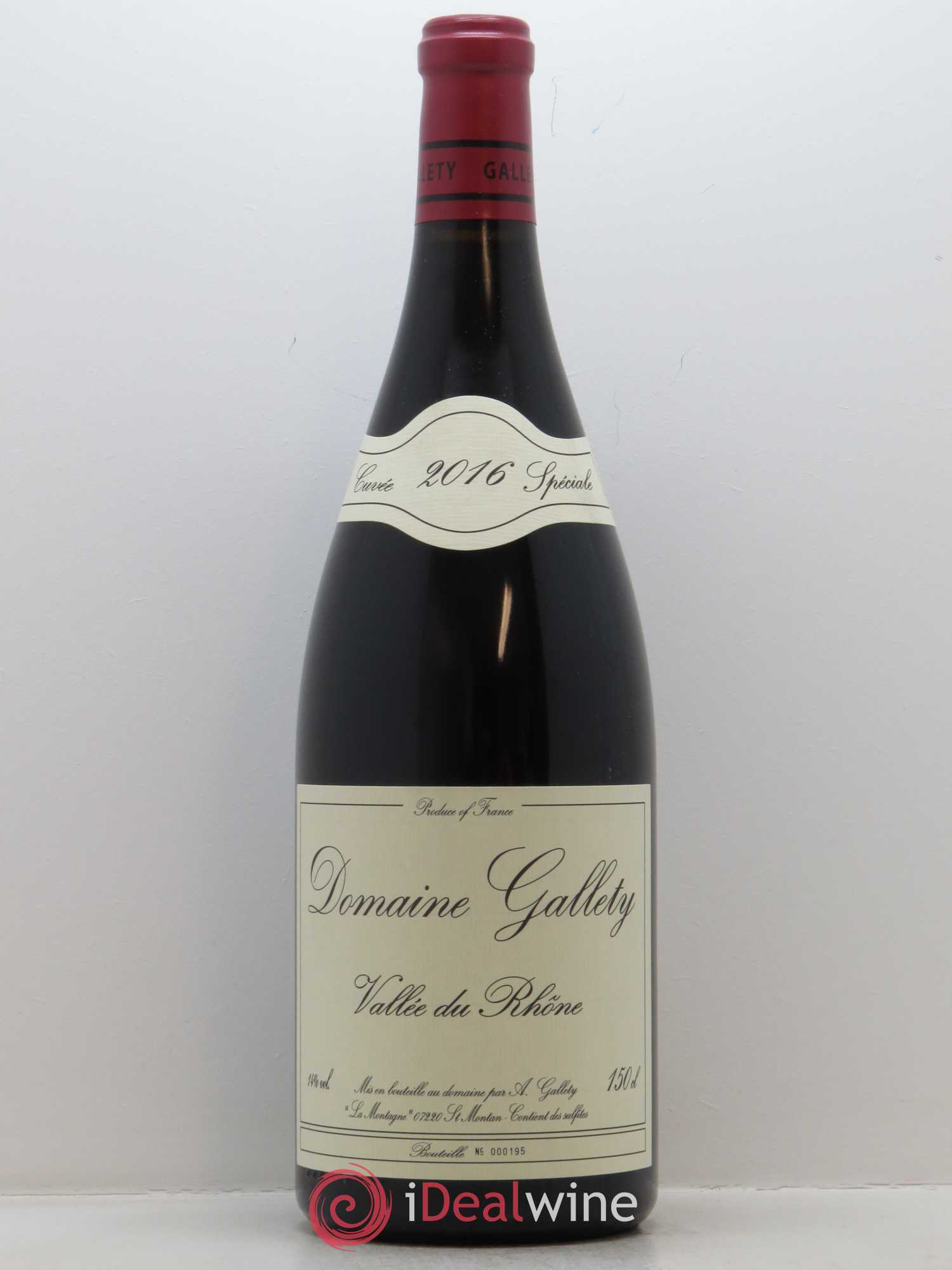 Côtes du Vivarais Gallety (Domaine) 2016 - Lot de 1 magnum - 0