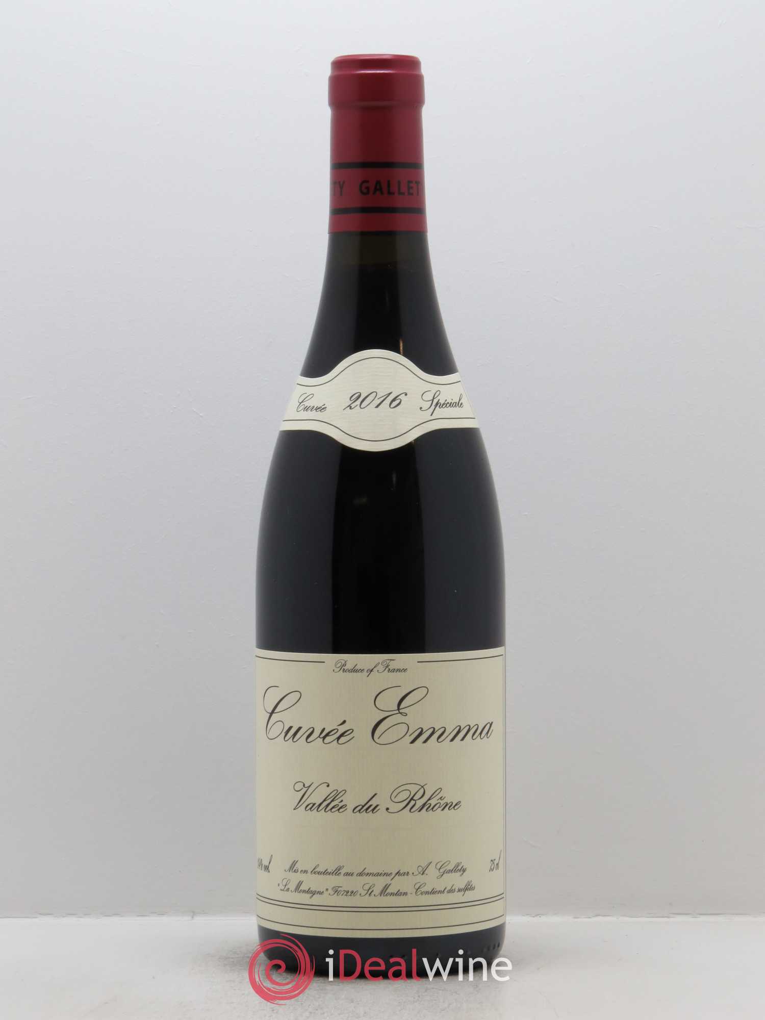 Côtes du Vivarais Cuvée Emma Gallety (Domaine) 2016 - Lot de 1 bouteille - 0