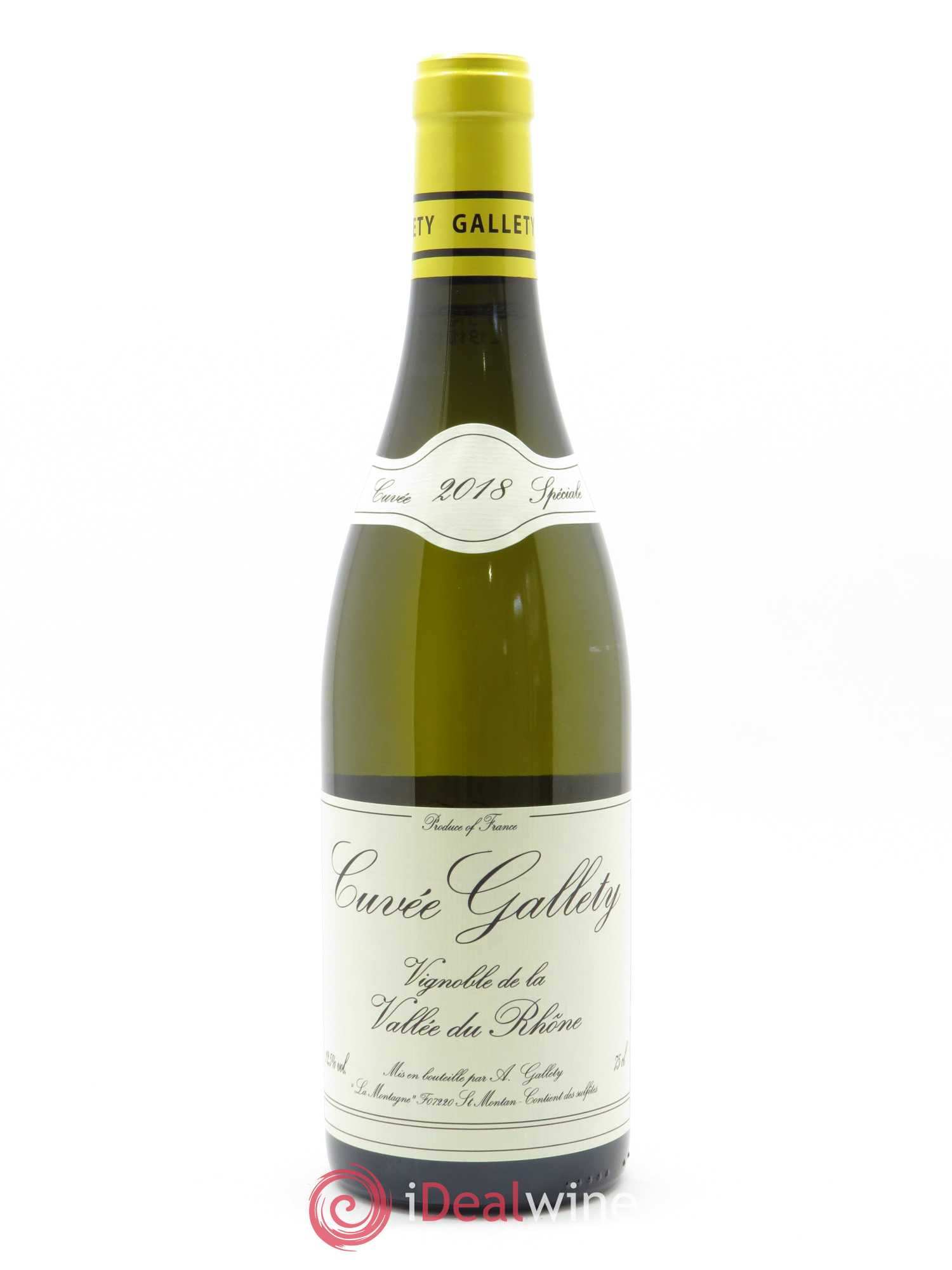 Côtes du Vivarais Blanc Gallety (Domaine) 2018 - Lot de 1 bouteille - 0