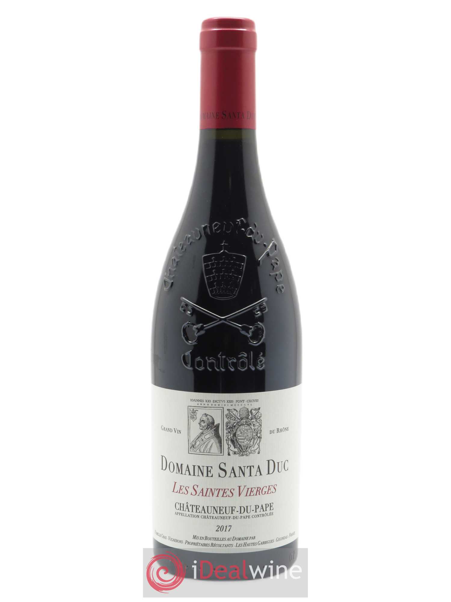 Châteauneuf-du-Pape Santa Duc (Domaine) Les Saintes Vierges Famille Gras 2017 - Lot de 1 bouteille - 0