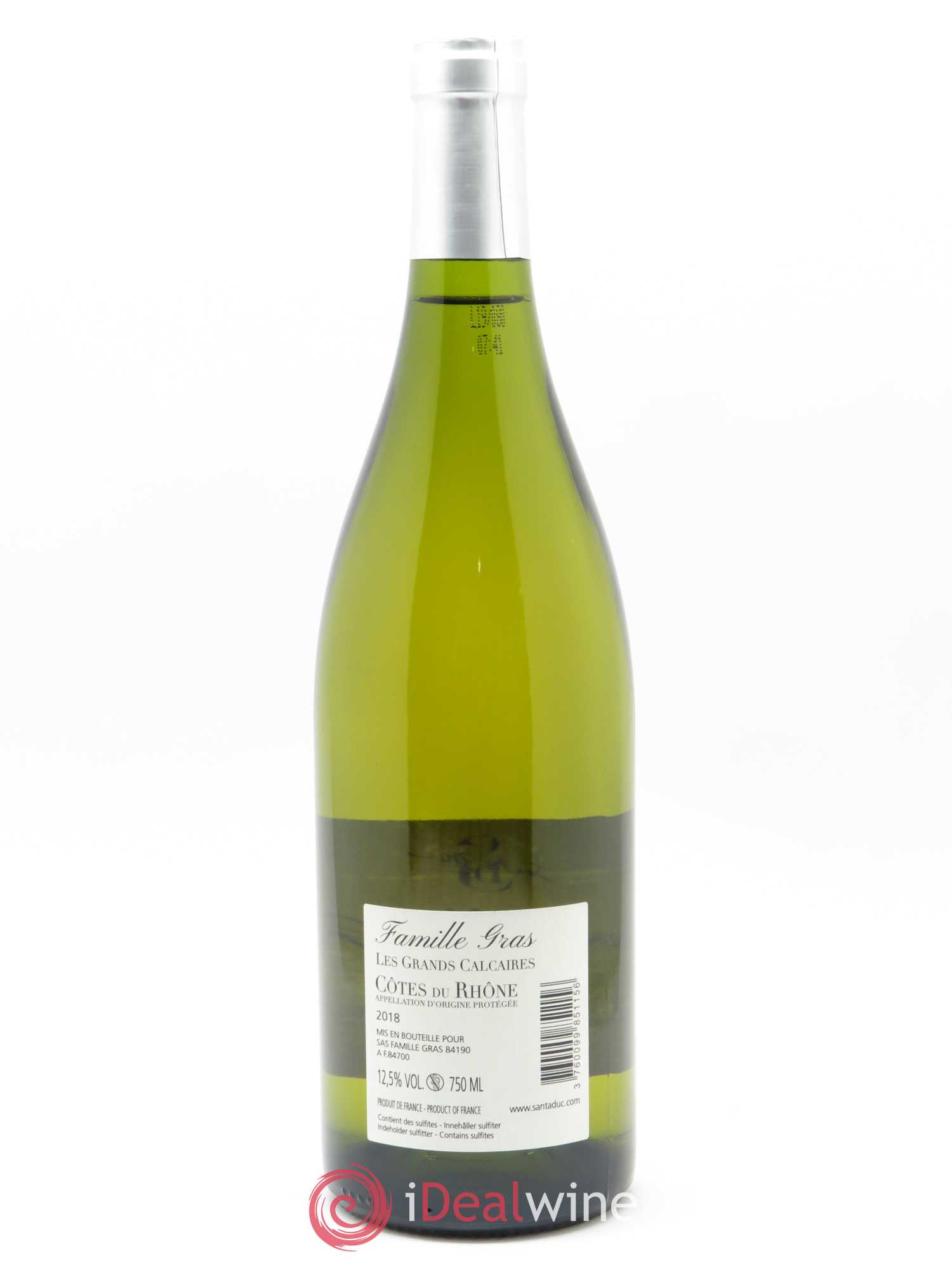 Côtes-du-Rhône Santa Duc (Domaine) Les Grands Calcaires Famille Gras 2018 - Lot of 1 bottle - 1