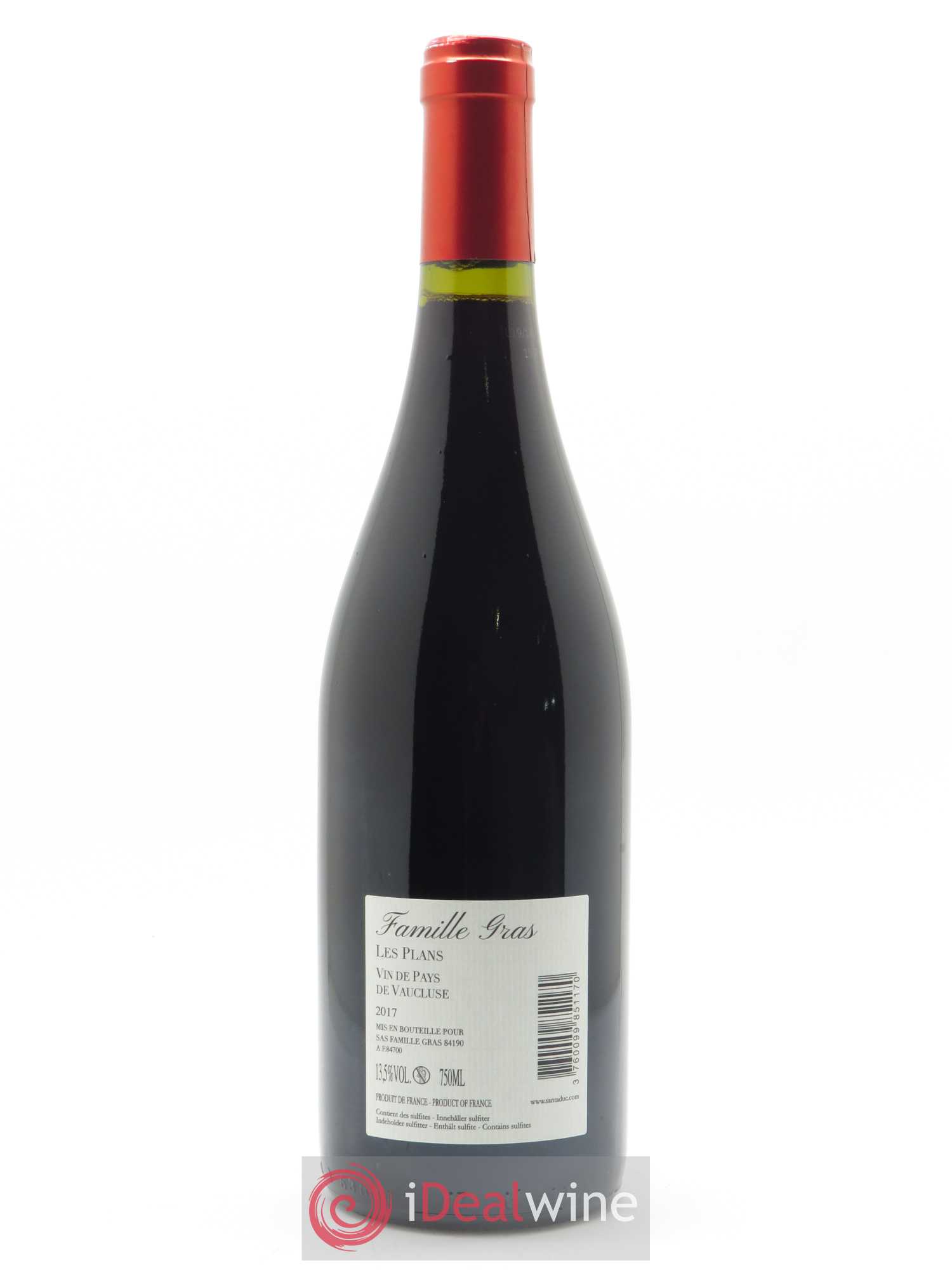 IGP Vaucluse (Vin de Pays de Vaucluse) Santa Duc (Domaine) Les Plans Famille Gras 2017 - Lot de 1 bouteille - 1