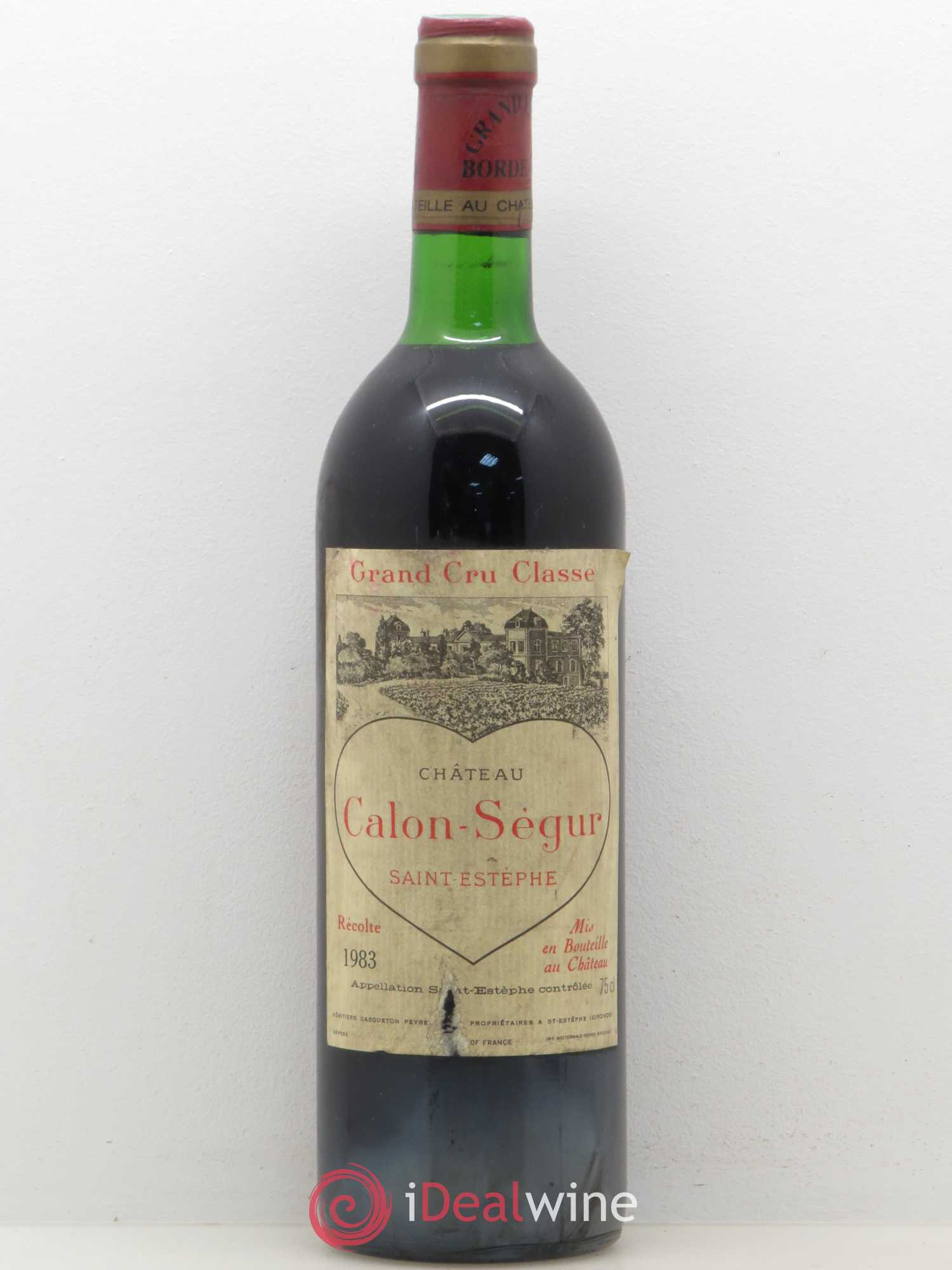Château Calon Ségur 3ème Grand Cru Classé 1983 - Lot de 1 bouteille - 0