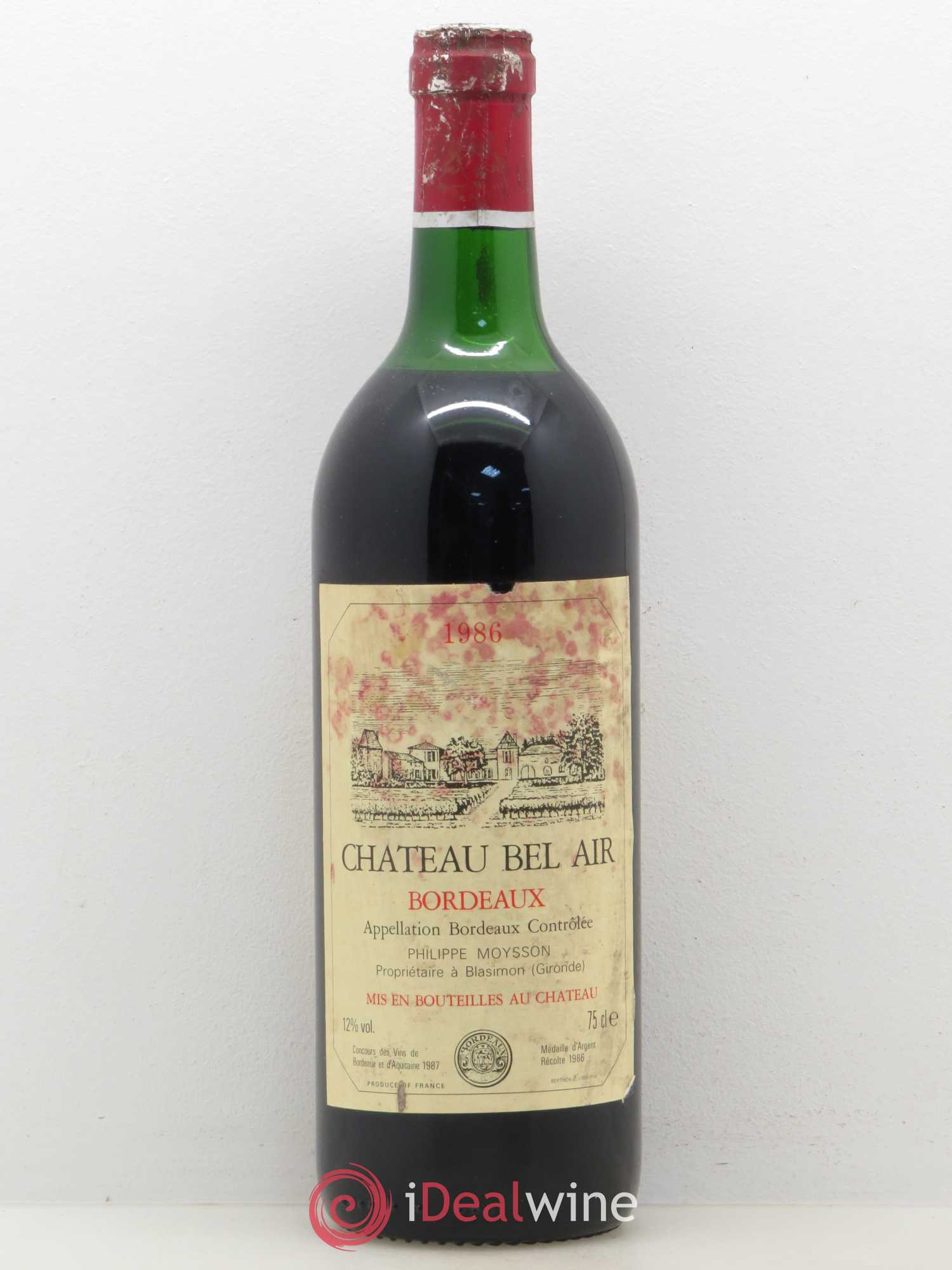 Bordeaux Château Bel Air 1986 - Lot de 1 bouteille - 0
