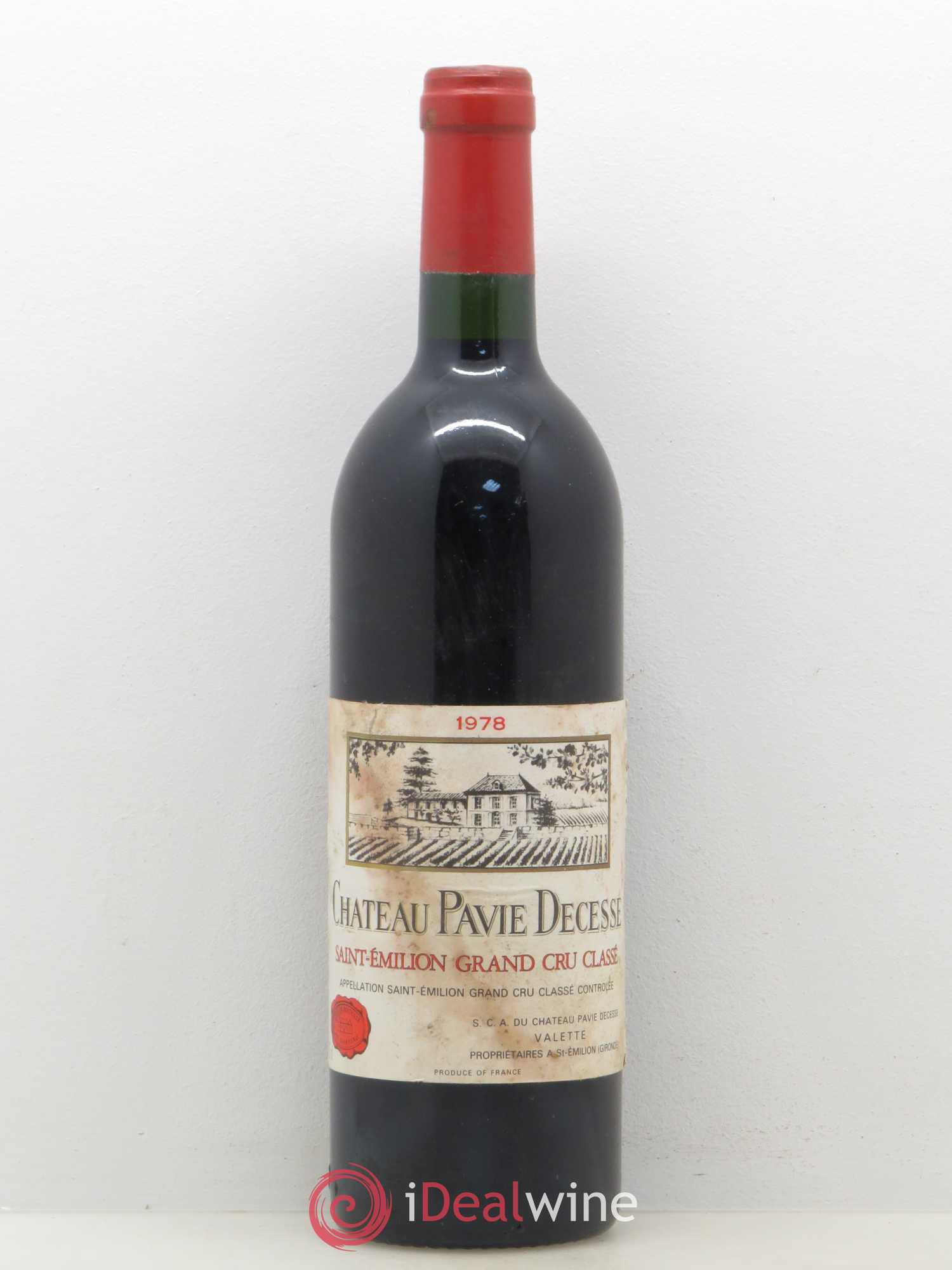 Château Pavie Decesse Grand Cru Classé 1978 - Lot de 1 bouteille - 0