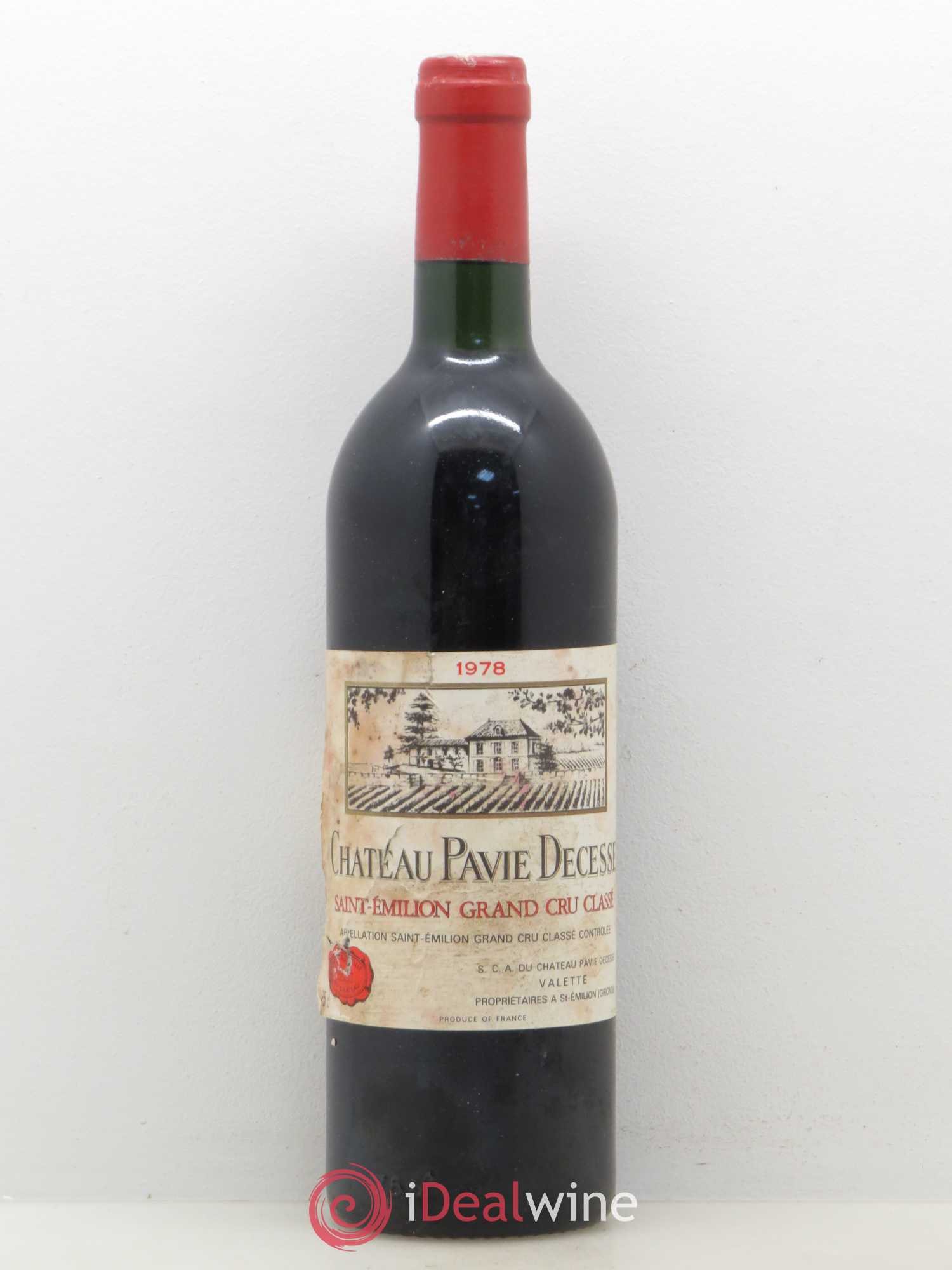 Château Pavie Decesse Grand Cru Classé 1978 - Lot de 1 bouteille - 0