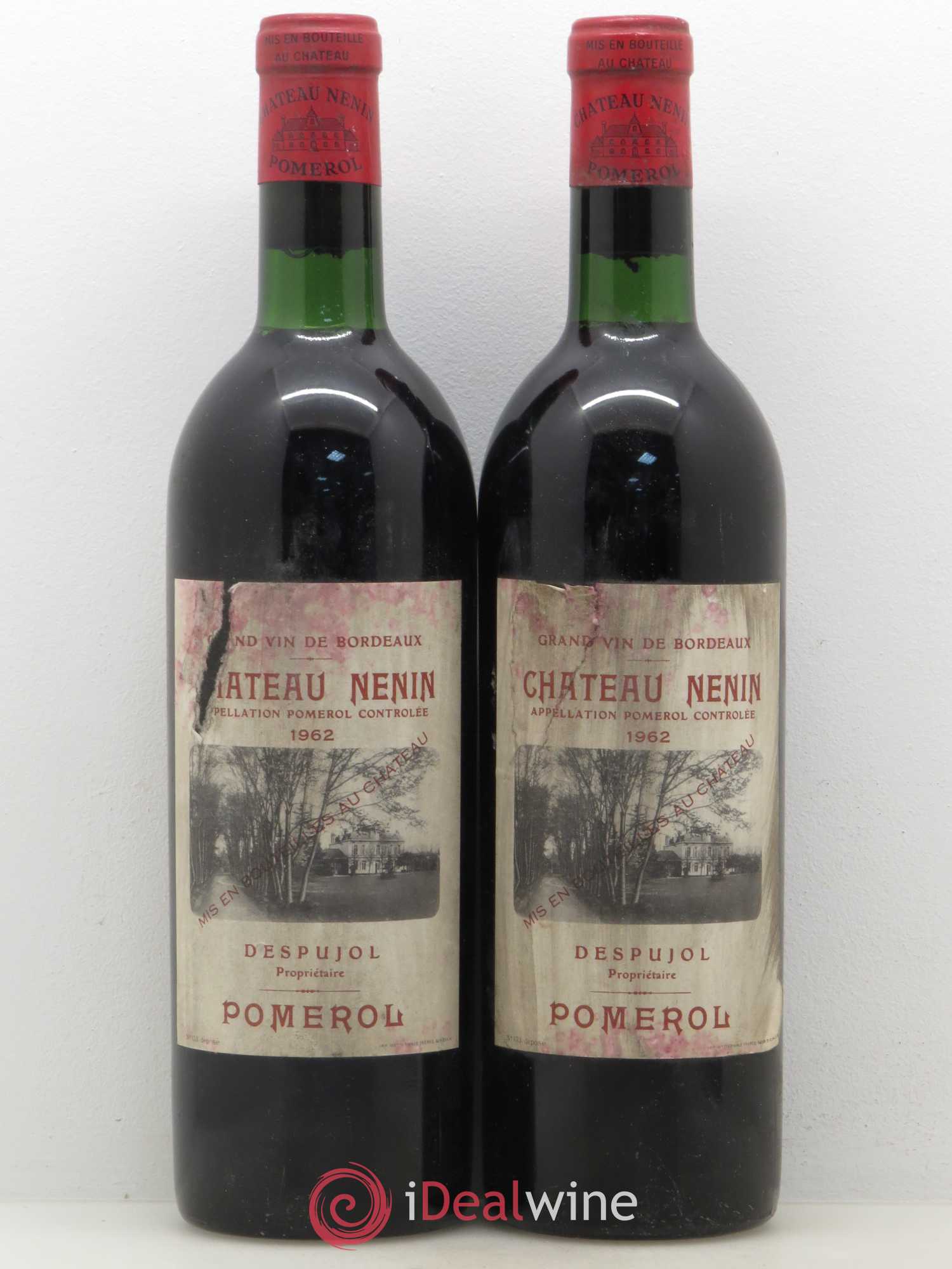 Château Nenin 1962 - Lot de 2 bouteilles - 0