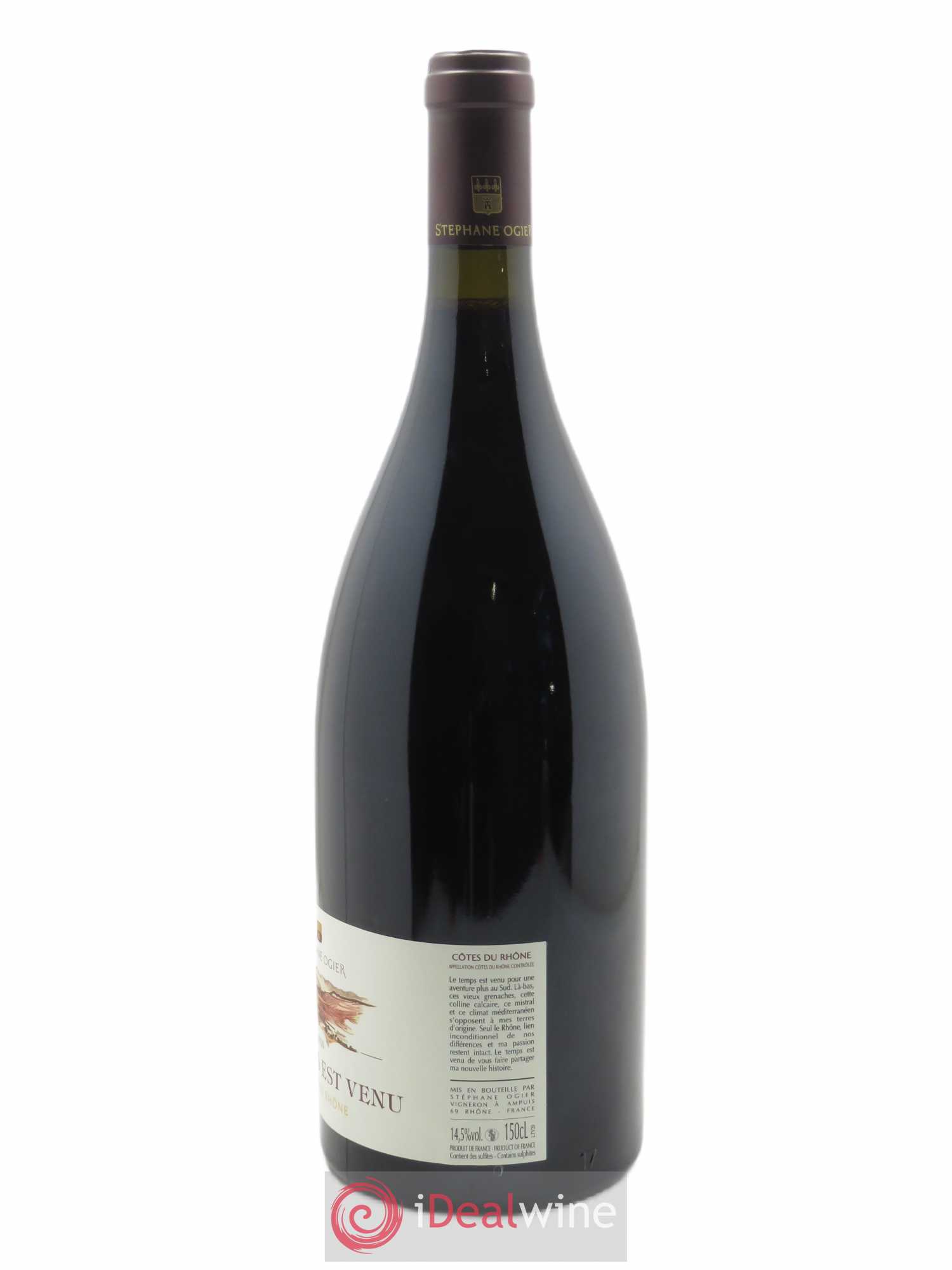Côtes-du-Rhône Le Temps est Venu Stéphane Ogier 2020 - Lot of 1 magnum - 1
