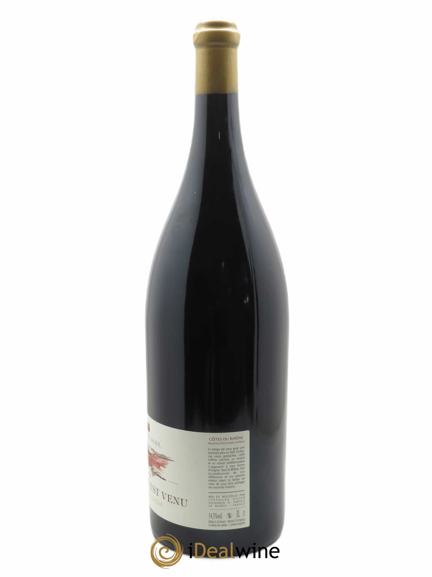 Côtes-du-Rhône Le Temps est Venu Stéphane Ogier 2020 - Lot de 1 double magnum - 1