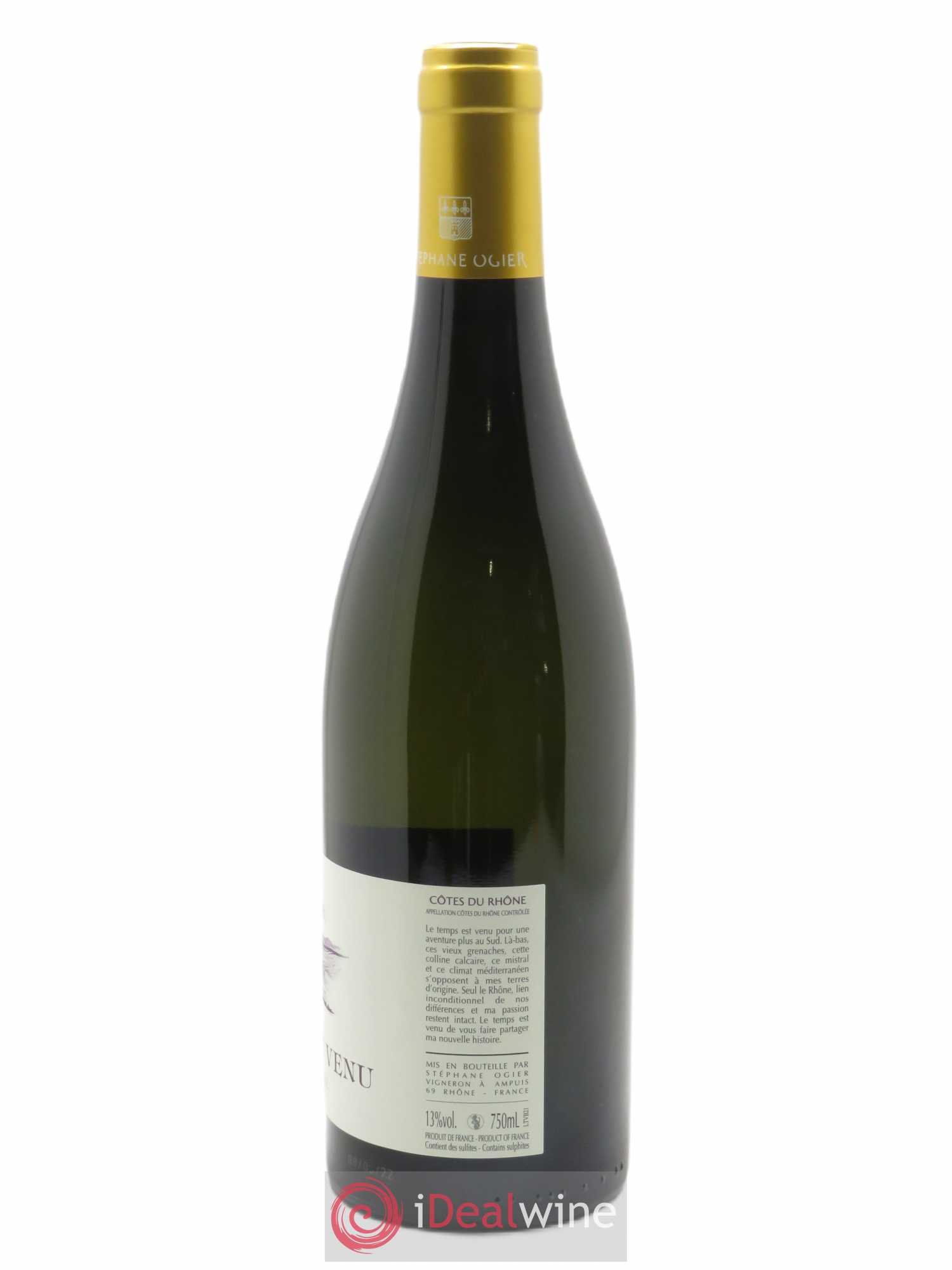 Côtes-du-Rhône Le Temps est Venu Stéphane Ogier 2021 - Lot de 1 bouteille - 1