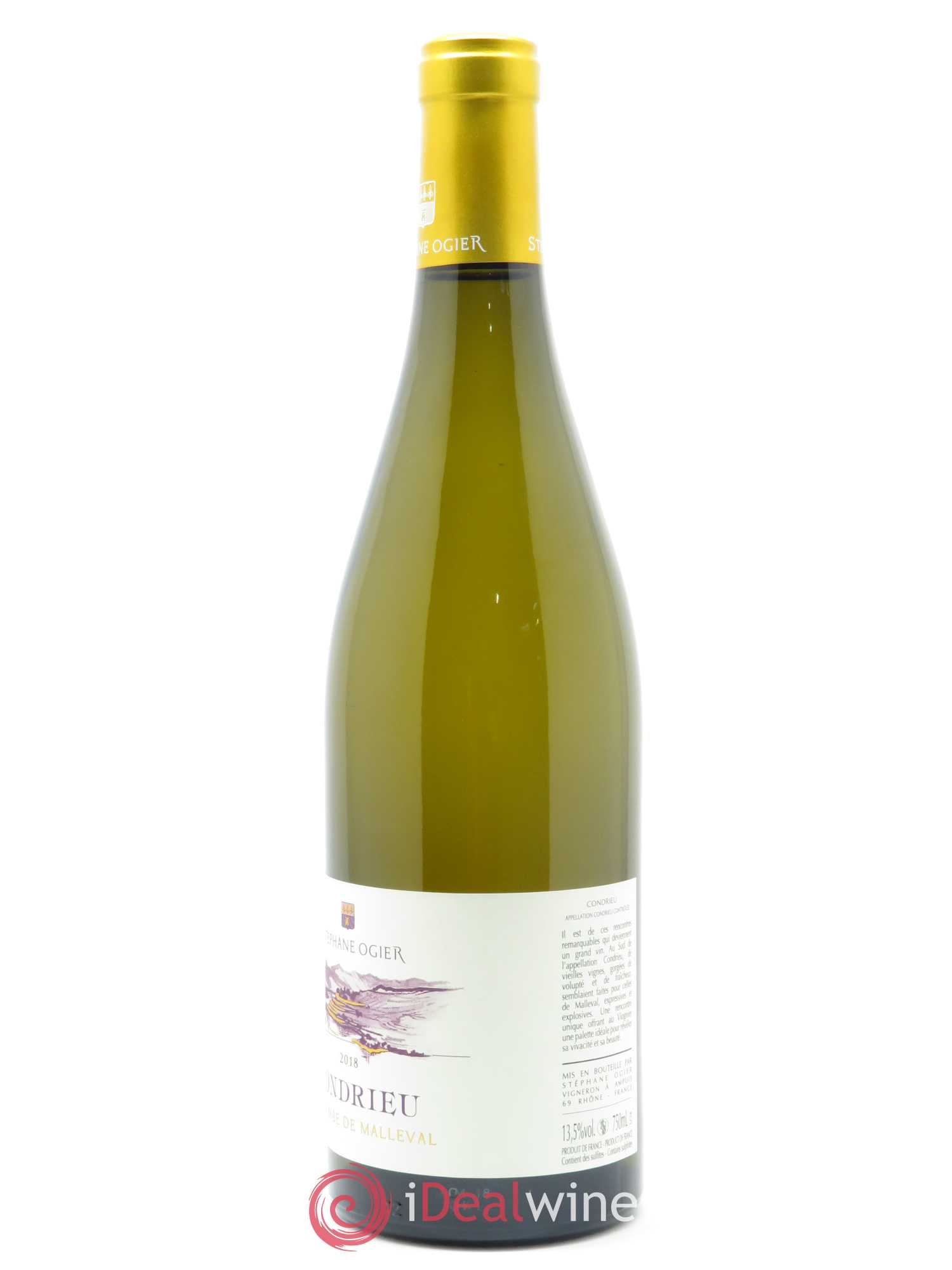 Condrieu La Combe de Malleval Stéphane Ogier 2018 - Lot de 1 bouteille - 1